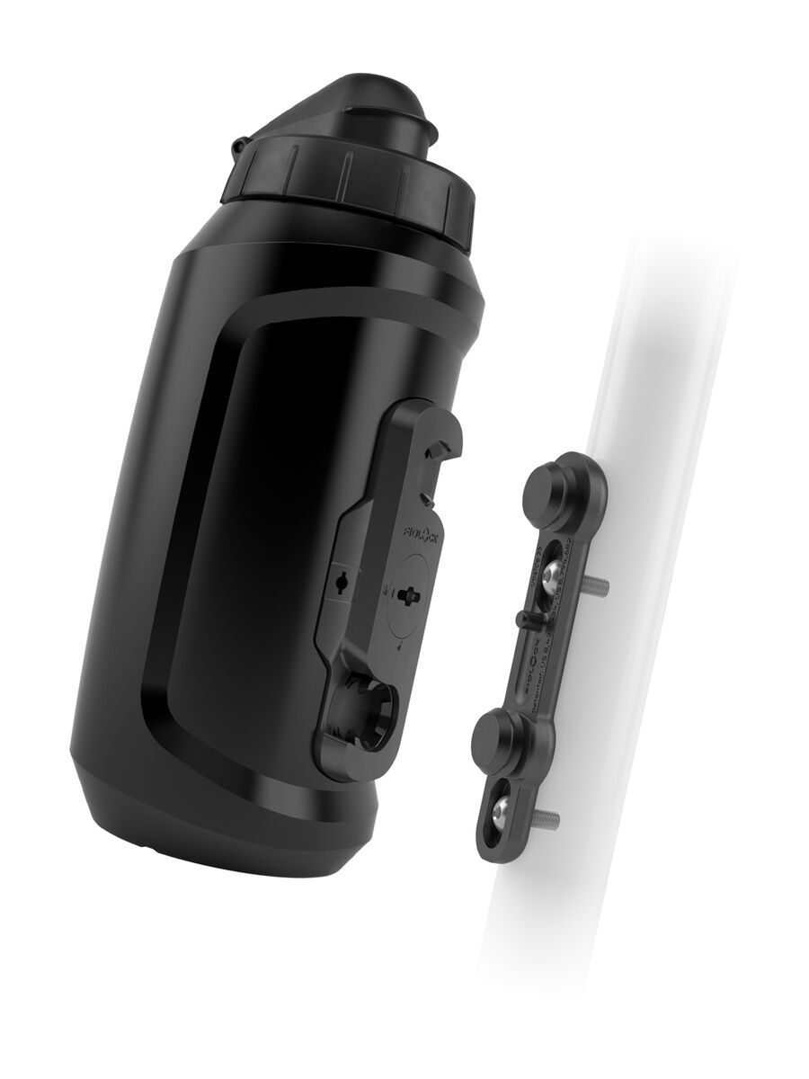 Fidlock Twist Bottle 750 Compact + Bike Base, solid black - Bild 1