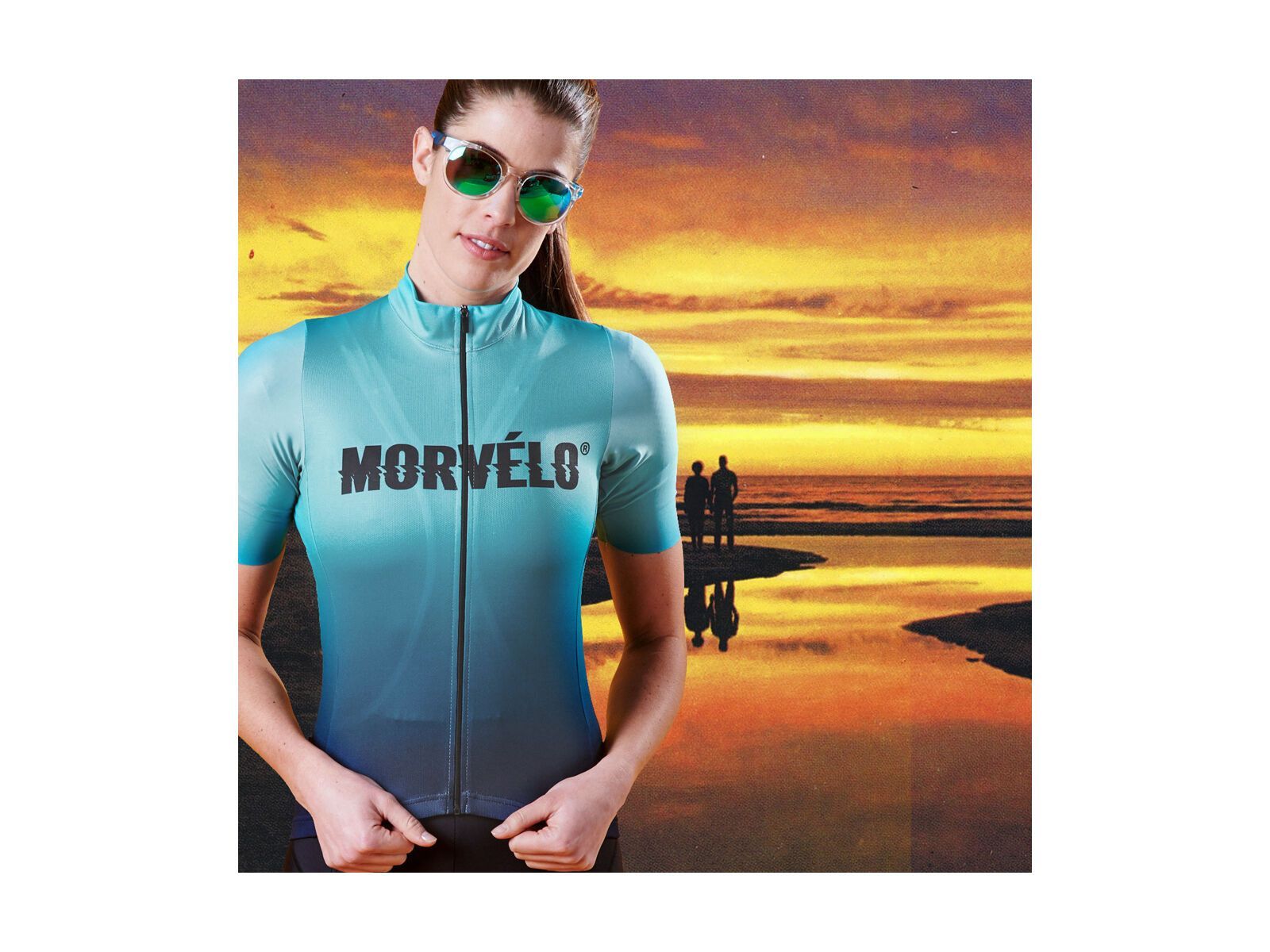 Morvelo Women's Aqua Standard SS Jersey, blue - Bild 3