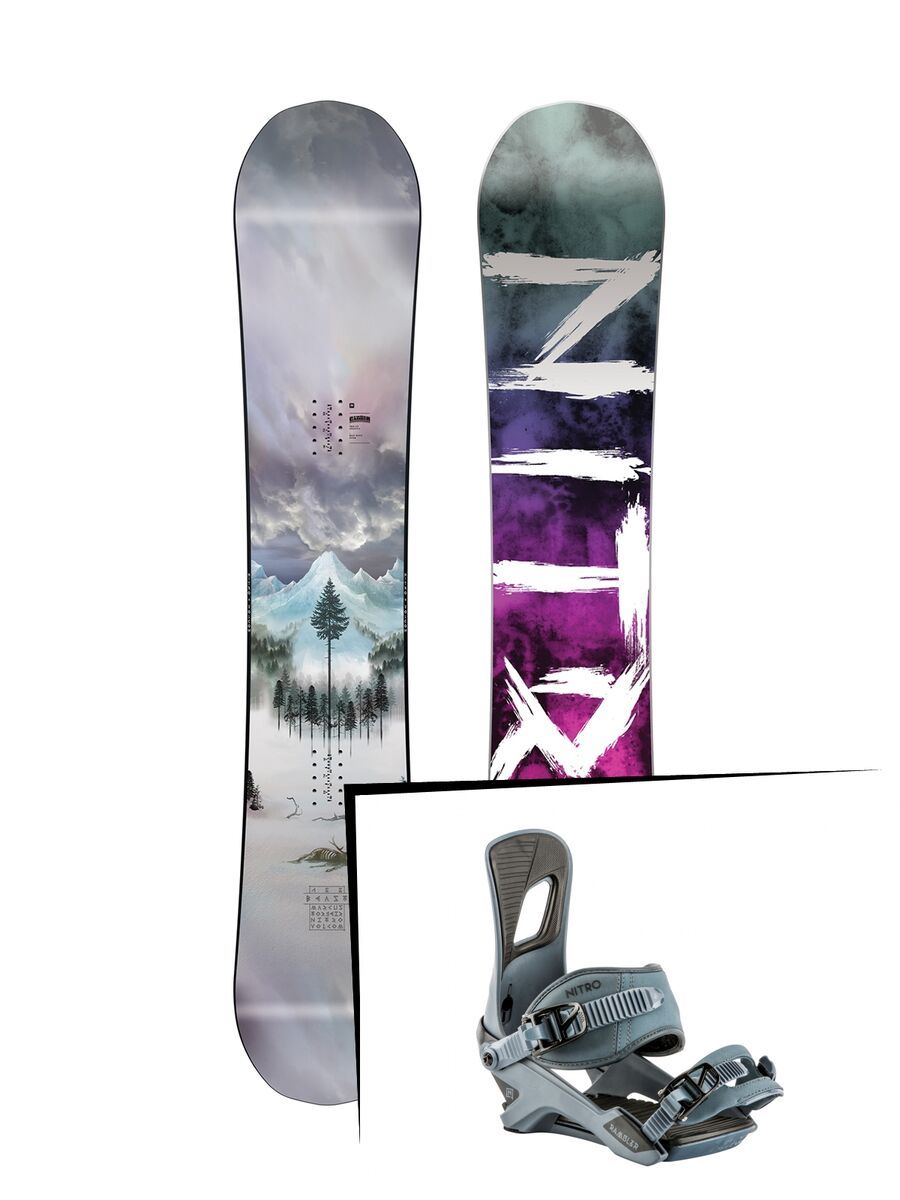 Set: Nitro Beast Nitro x Volcom 2019 + Nitro Rambler blue steel - Bild 1