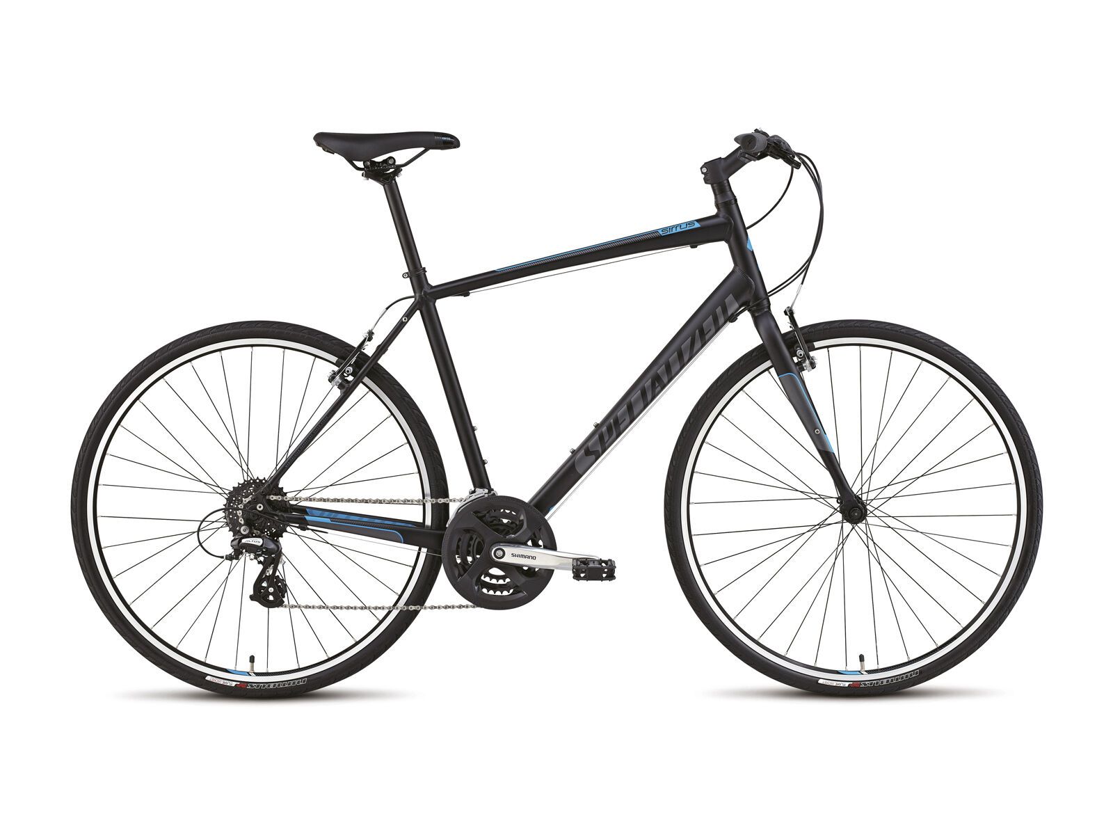 Specialized Sirrus, Satin Black/Charcoal/Cyan - Bild 1
