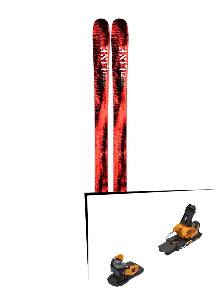 Set: Line Honey Badger 2019 + Salomon Warden MNC 13 saffron/black - Bild 1