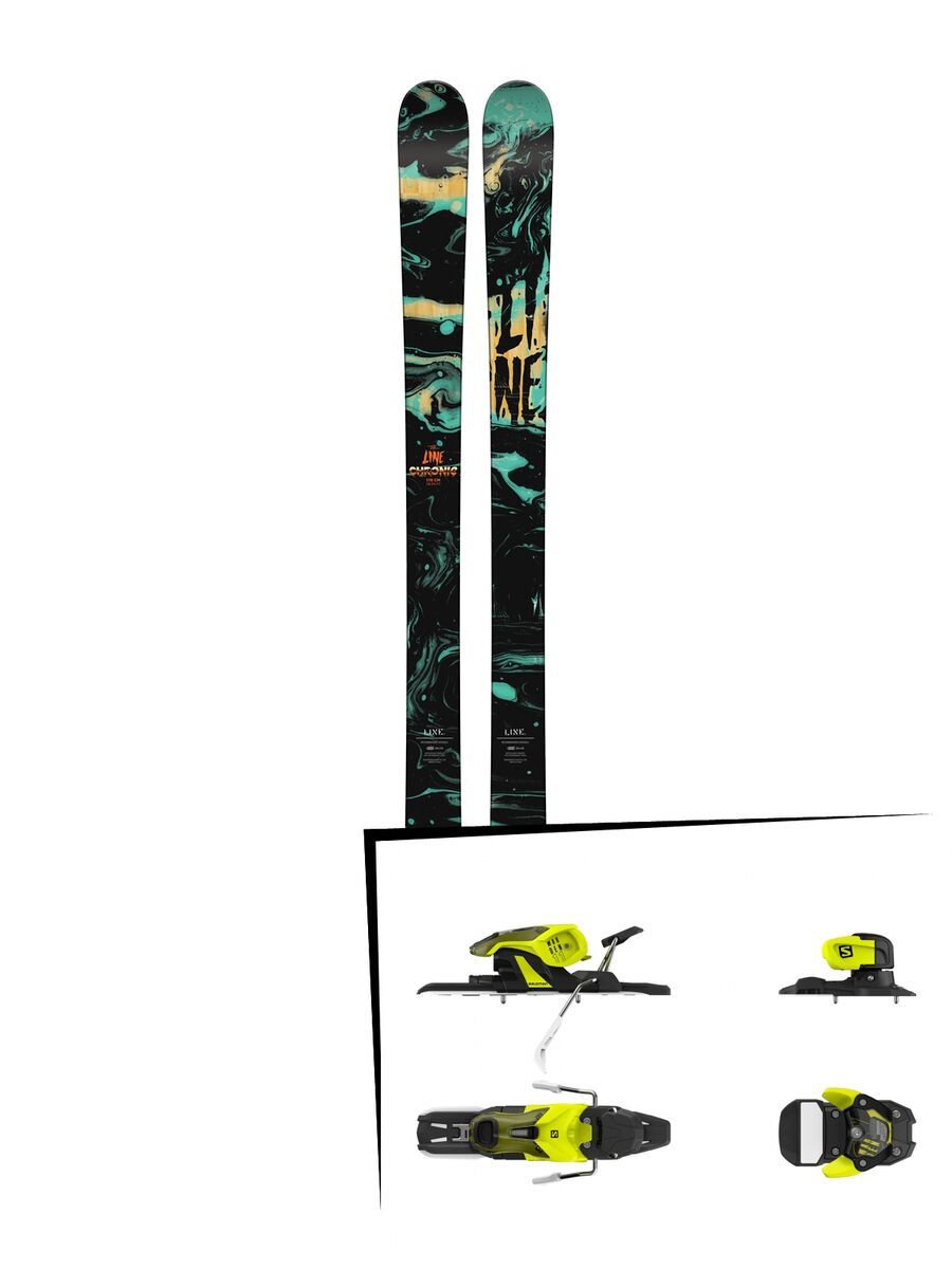 Set: Line Chronic 2018 + Salomon Warden 11 yellow/black - Bild 1