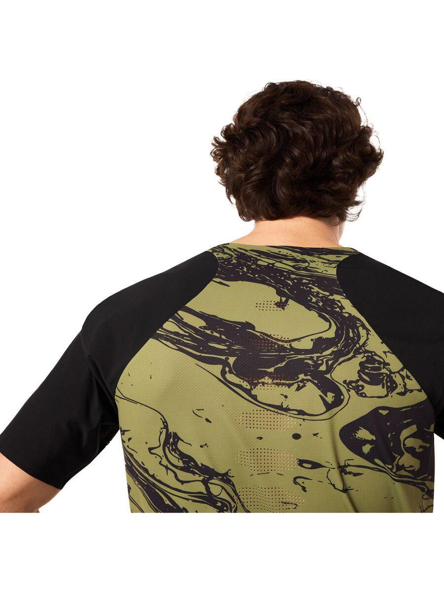 Oakley Seeker Airline SS Jersey, duality swirl green/black - Bild 9