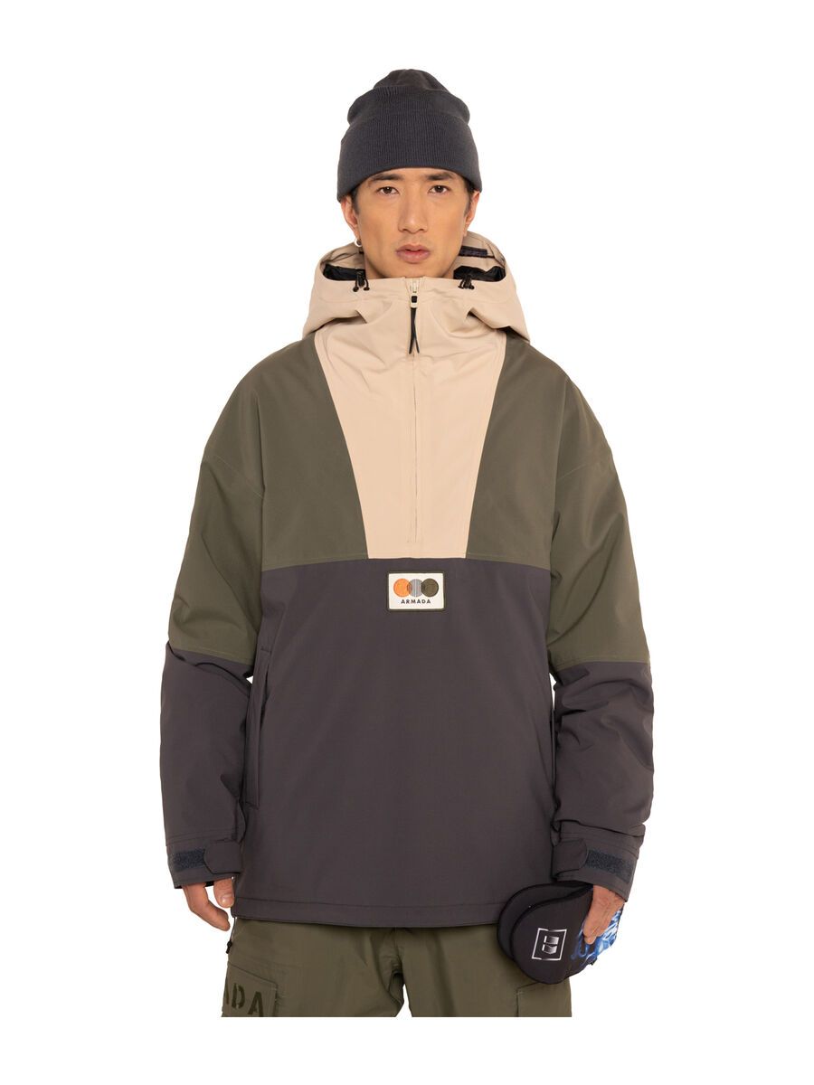 Armada Gansett 2L Insulated Anorak Jacket, anthracite/olive - Bild 3