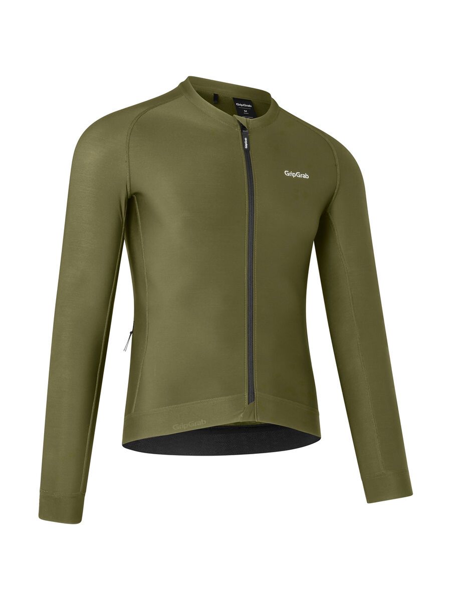GripGrab PACR Long Sleeve Jersey, olive green - Bild 1
