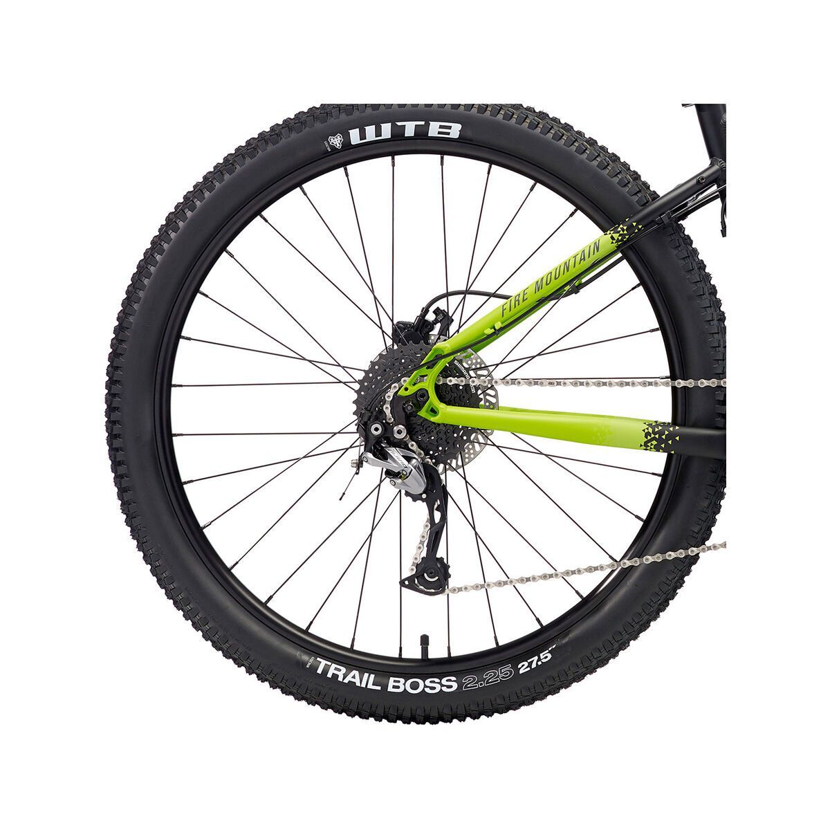 Kona Fire Mountain 27.5, matt black & lime w/ gray & lime decals - Bild 5