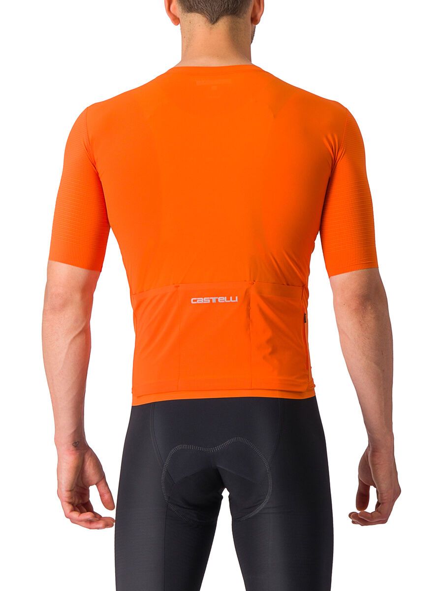 Castelli Premio Black Jersey, orange rust - Bild 2