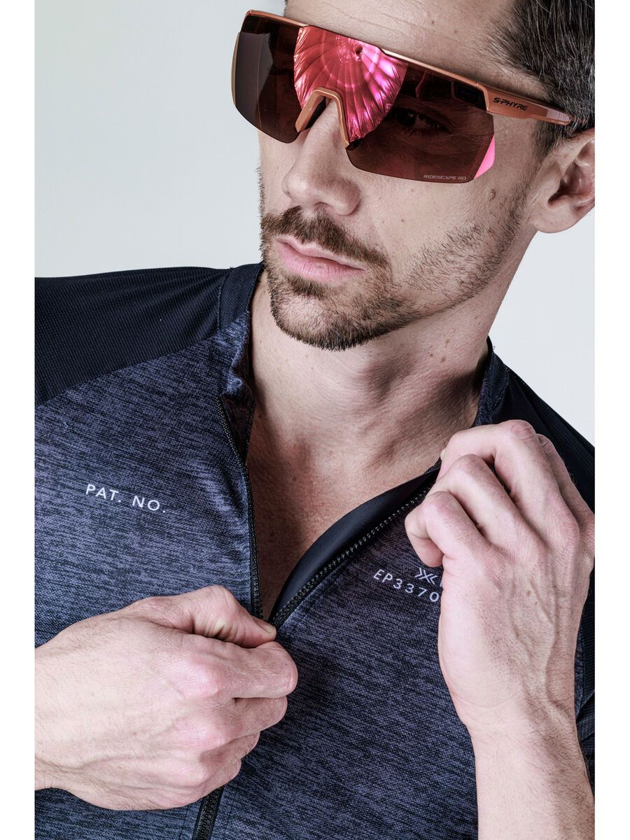 X-Bionic Corefusion Men's Cycling Short Sleeve Merino Jersey, opal black melange - Bild 11