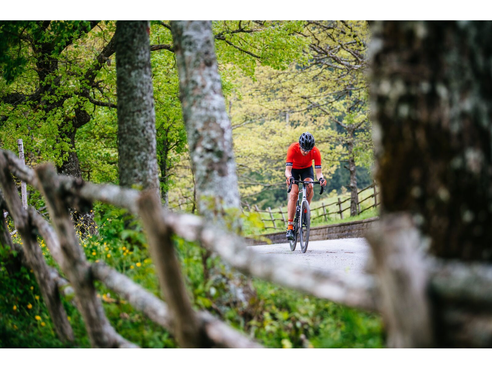 Castelli Entrata VI Jersey, fiery red/dark gray-ivory - Bild 15