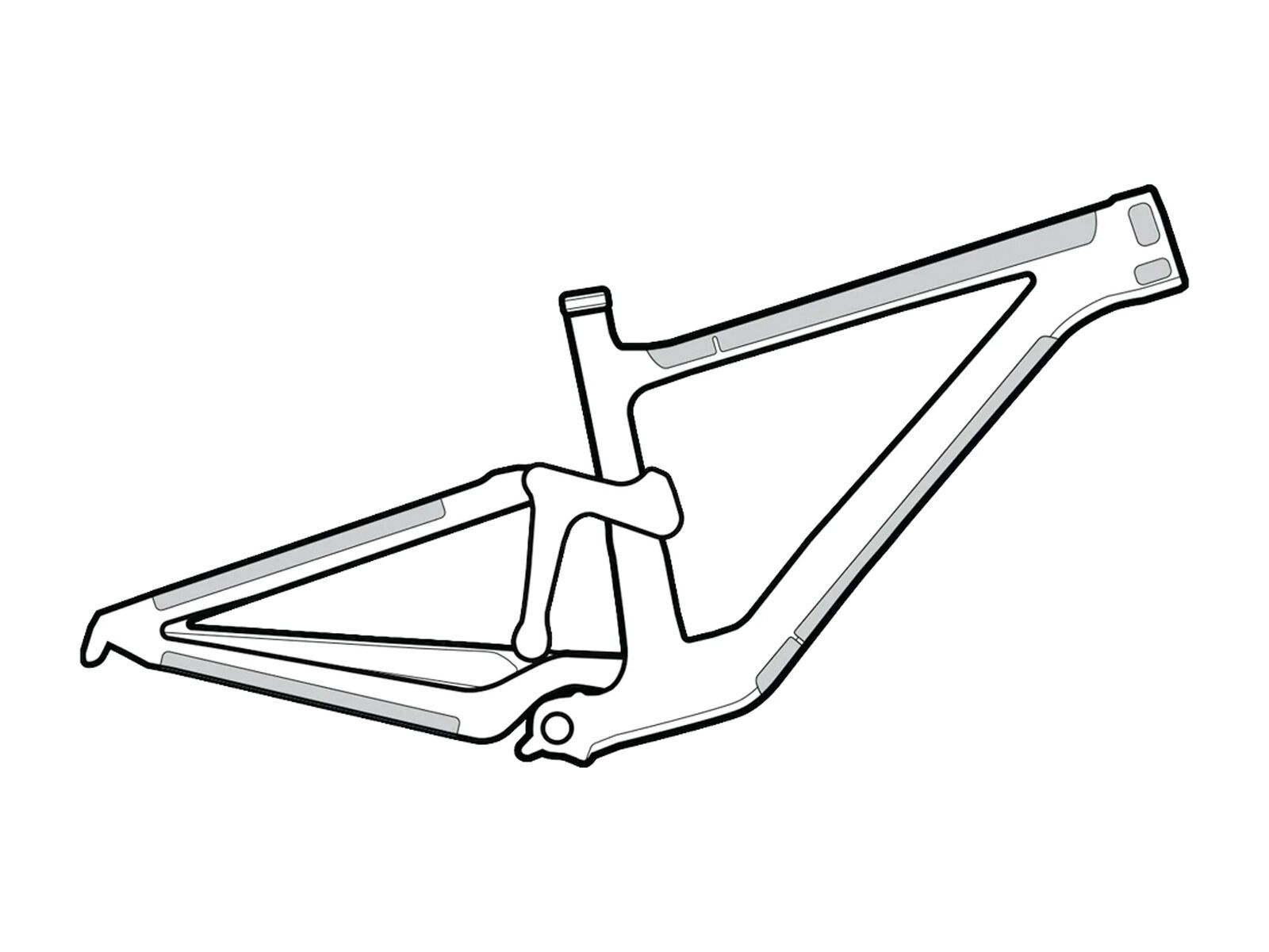 Lizard Skins Frame Wrap Schutzfolien Frame Kit, transparent - Bild 2