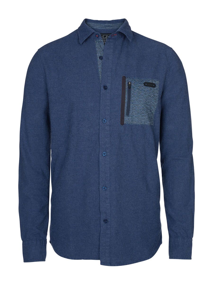 ION Shirt LS George, insignia blue melange - Bild 1