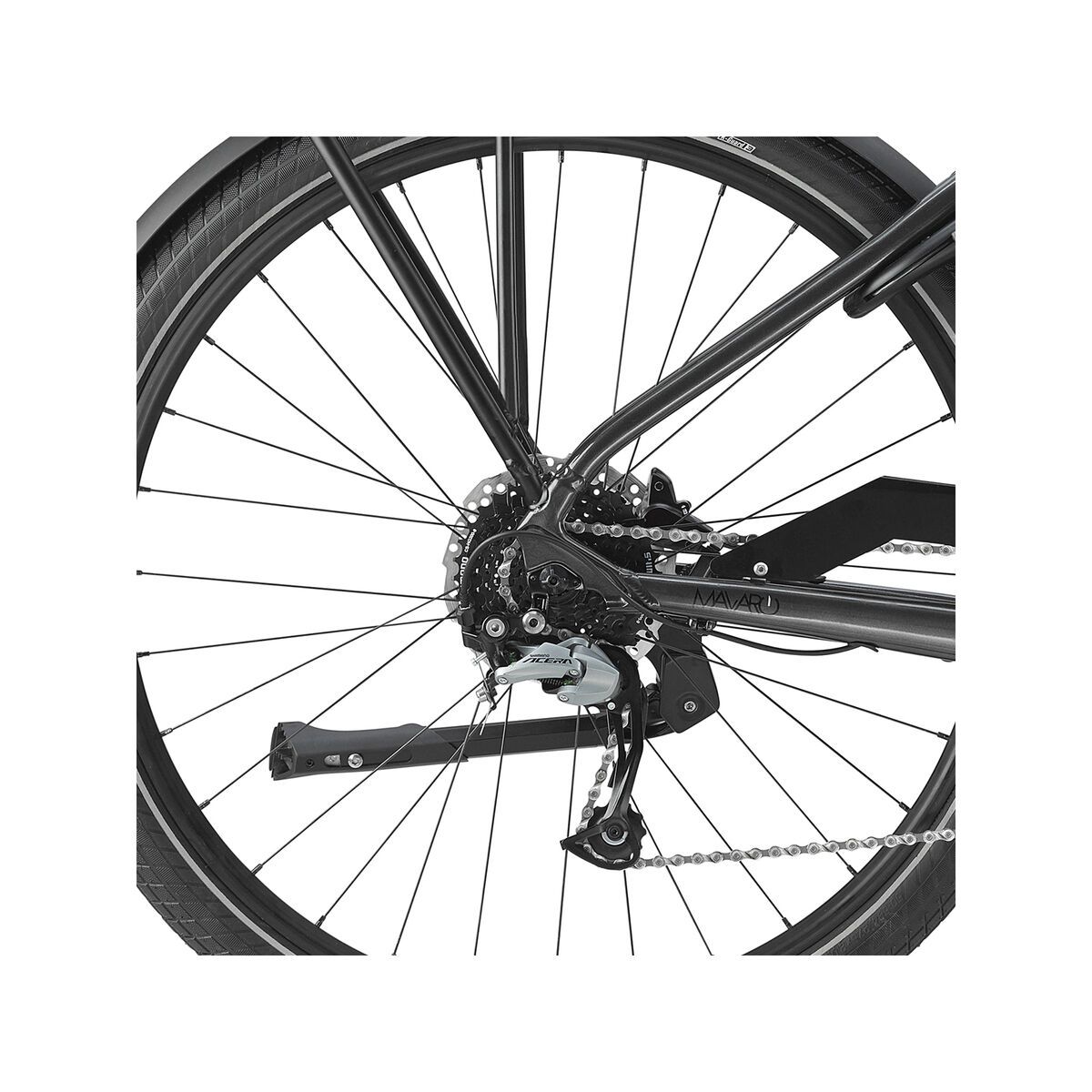 Cannondale Mavaro Neo City 2, anthracite w/ jet black and fine silver - gloss - Bild 4