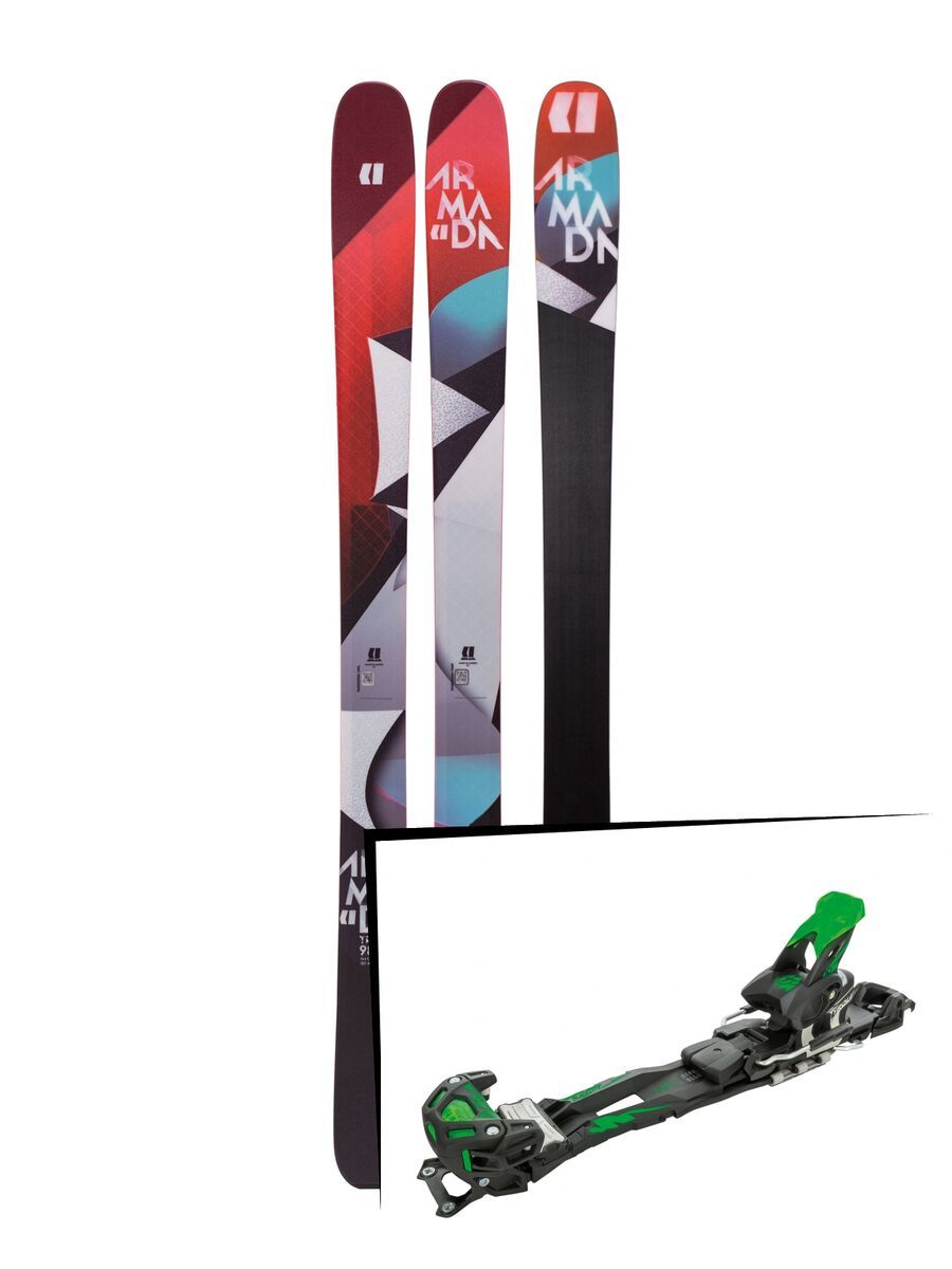 Set: Armada Trace 98 2019 + Tyrolia Adrenalin 16 solid black flash green - Bild 1
