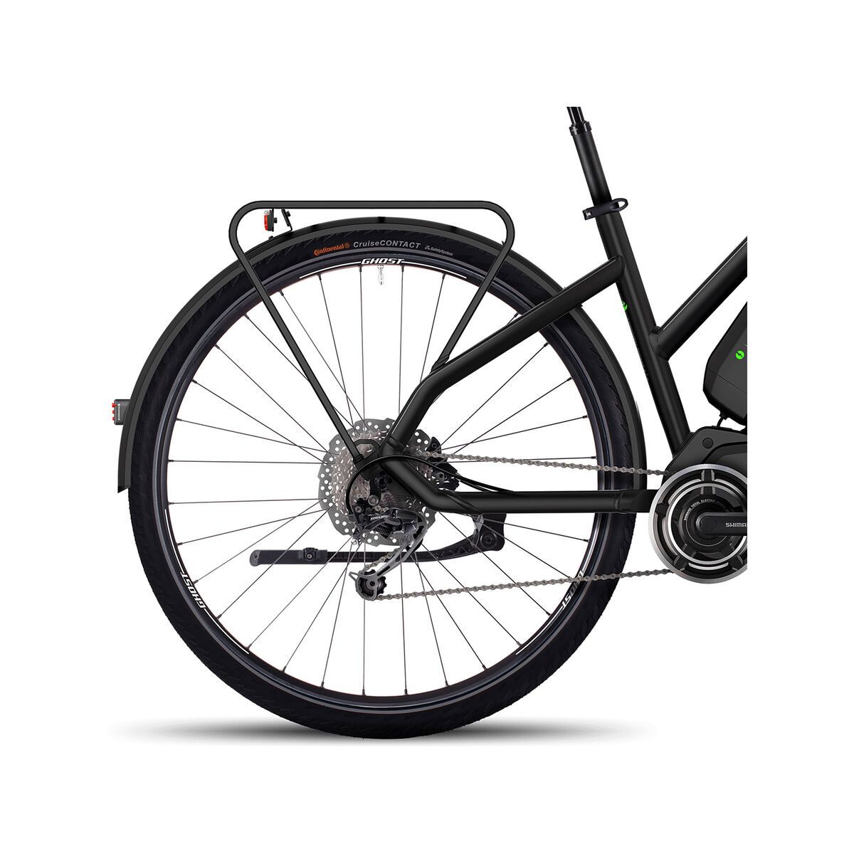 Ghost Hybride Square Trekking 4 W, night black/urban grey/neon green - Bild 4