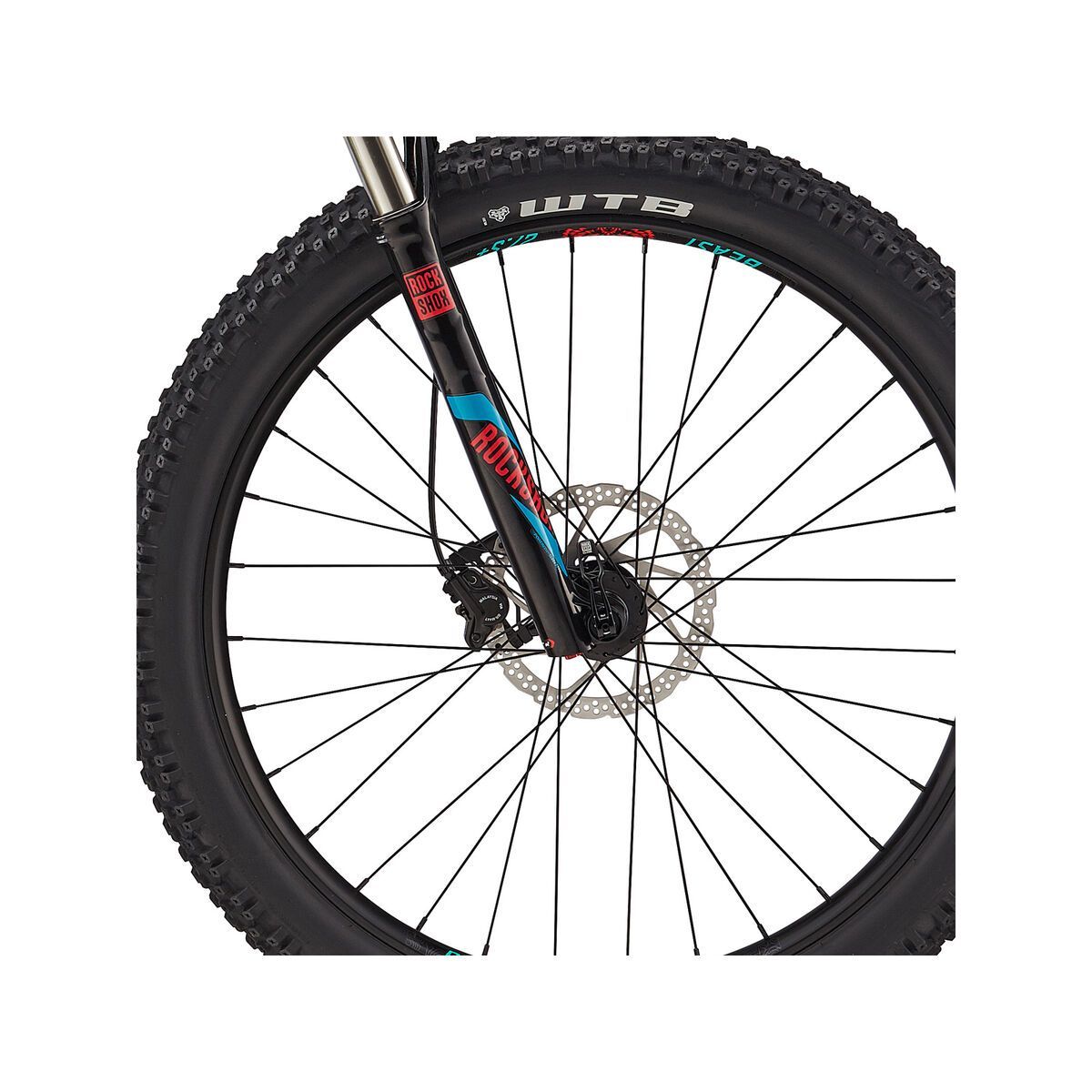Cannondale Cujo 1, jet black w/ turquoise and acid red, gloss - BLU - Bild 2