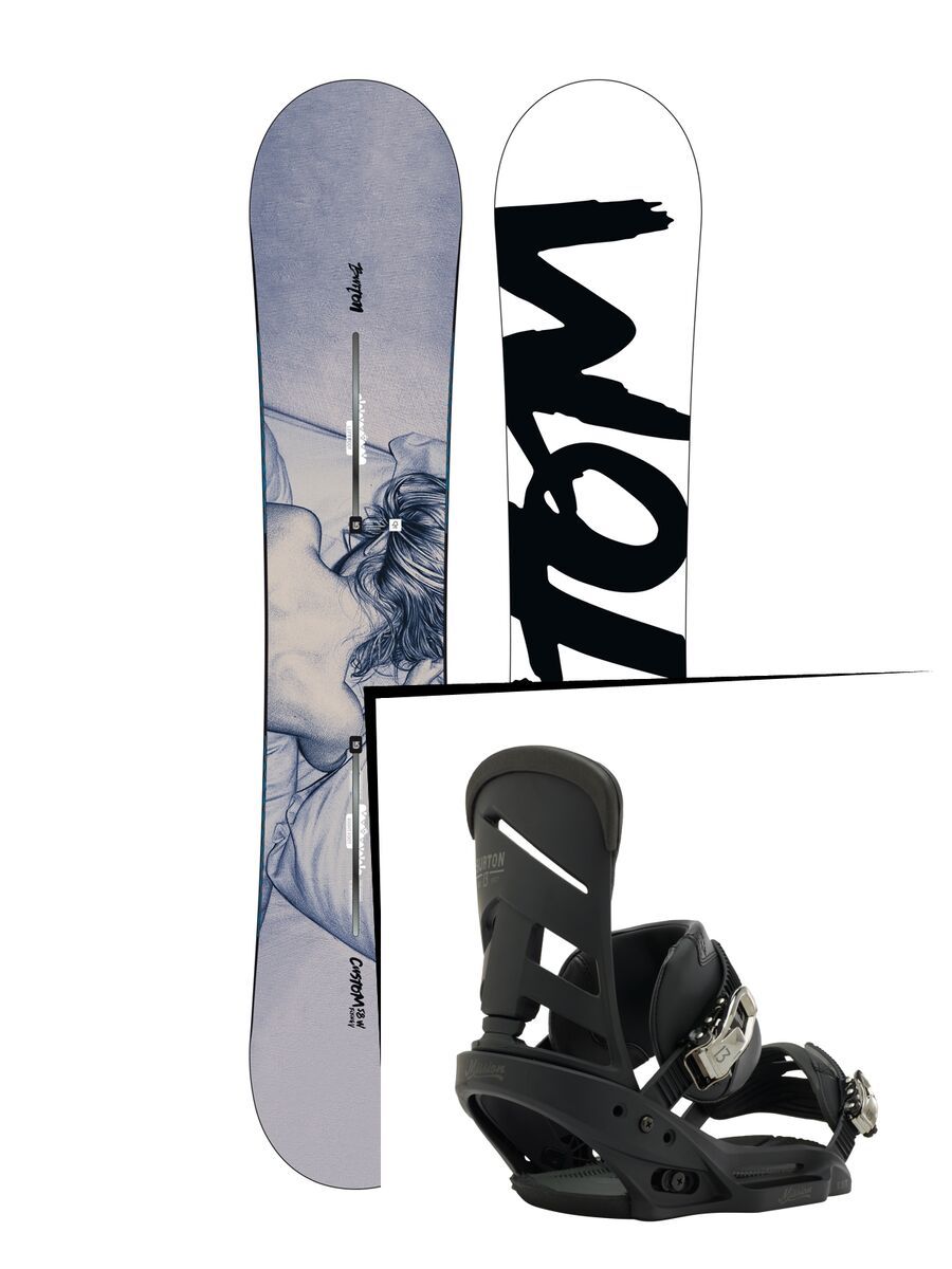 Burton Set: Custom Twin Flying V Wide 2016 + Burton Mission EST - Bild 1