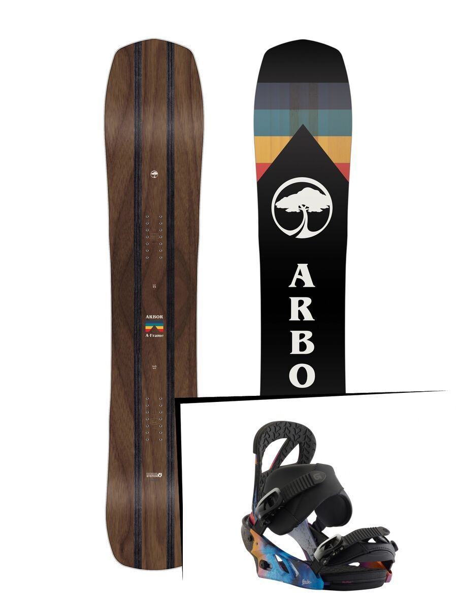 Set: Arbor A-Frame 2019 + Burton Scribe northern lights - Bild 1