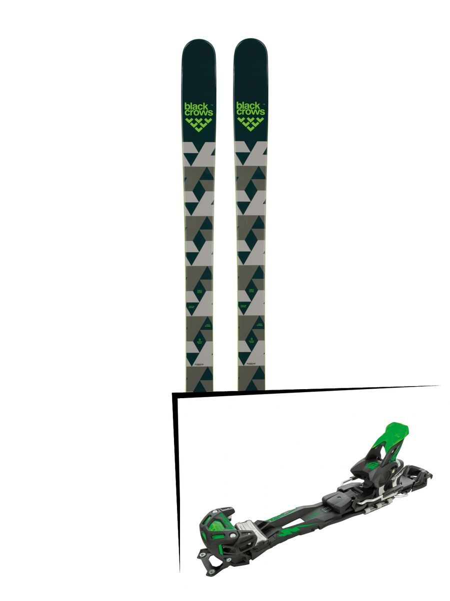 Set: Black Crows Magnis 2018 + Tyrolia Adrenalin 16 solid black flash green - Bild 1