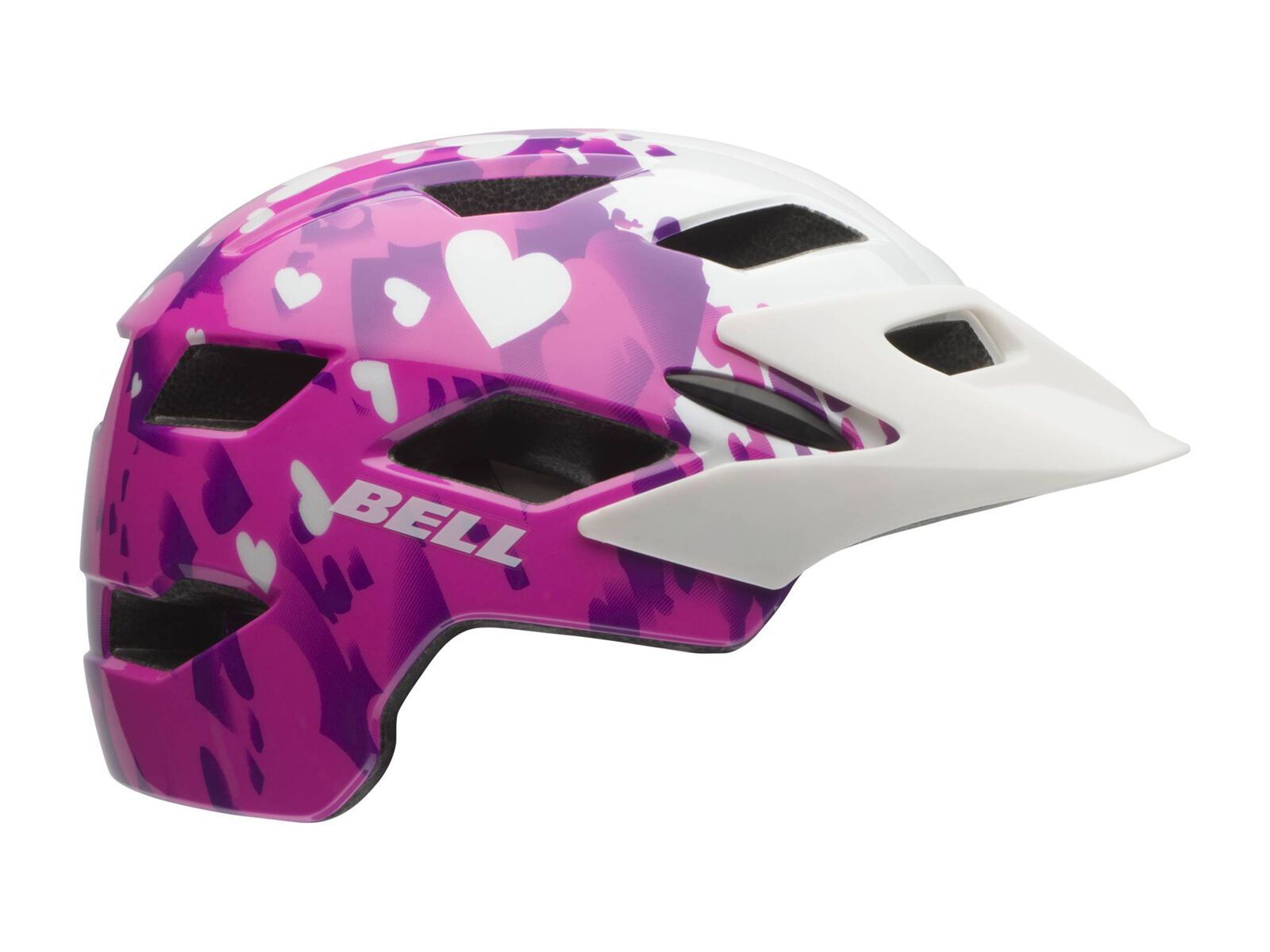 Bell Sidetrack Child, pink/white love - Bild 1