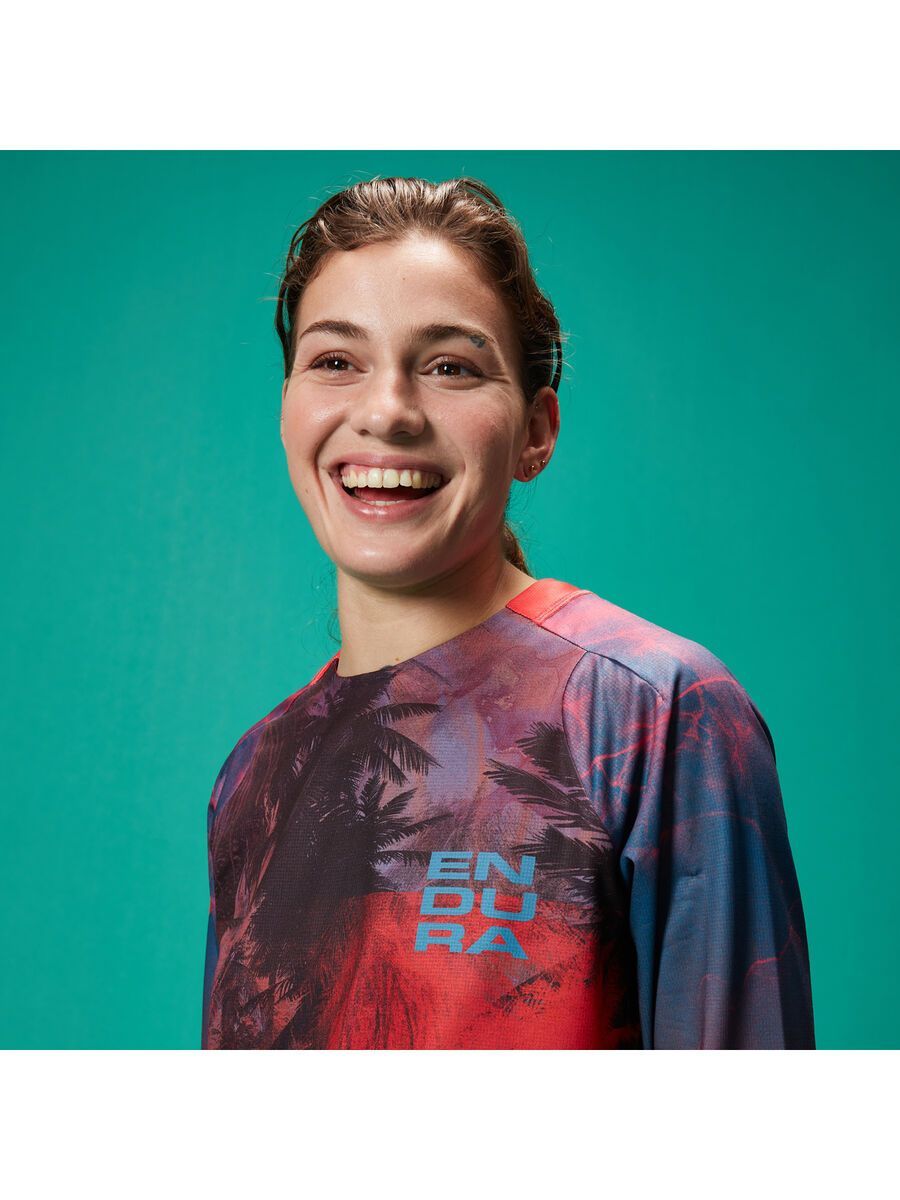 Endura Damen Tropical T-Shirt LTD (Langarm), granatapfel - Bild 12