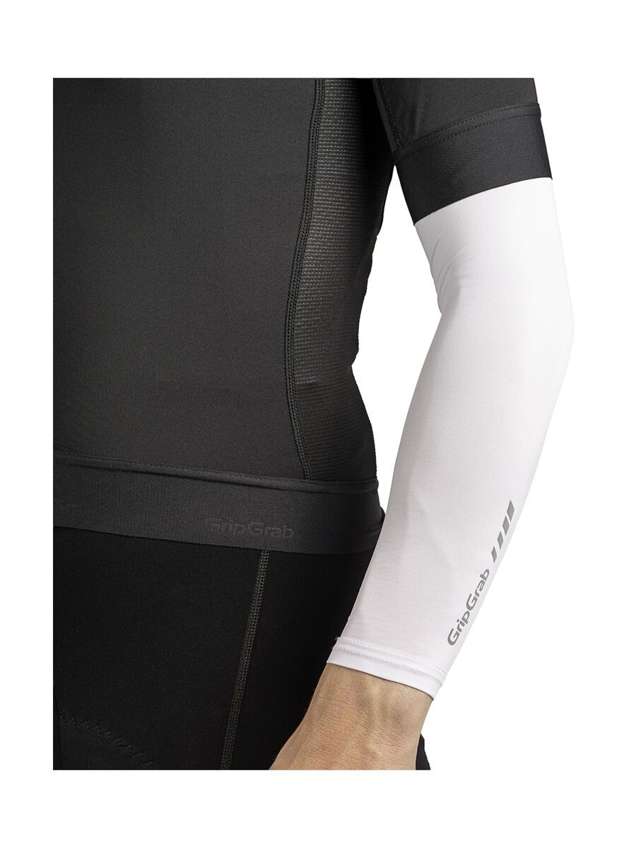 GripGrab UPF 50+ UV Protect Arm Sleeves, white - Bild 2