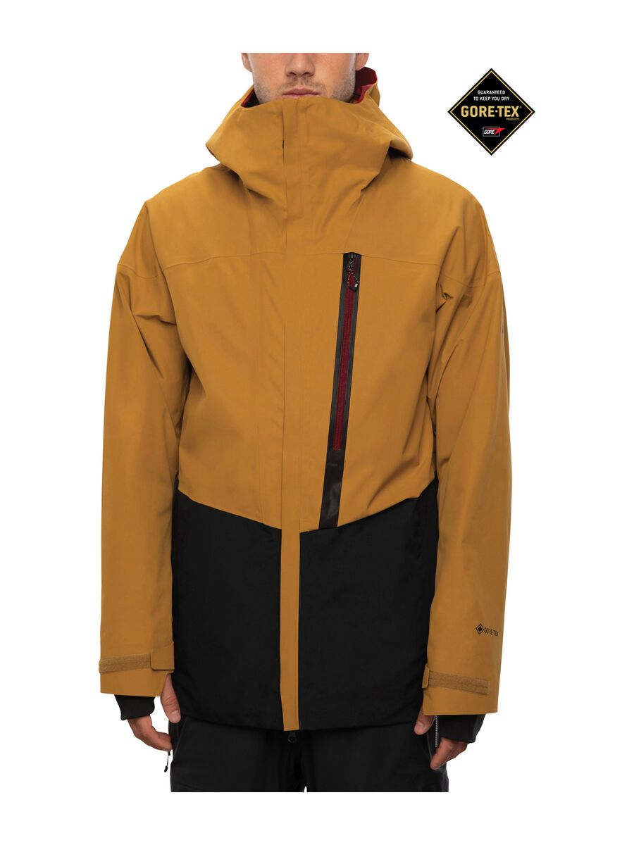686 Men's GLCR Gore-Tex GT Jacket, golden brown colorblock - Bild 1