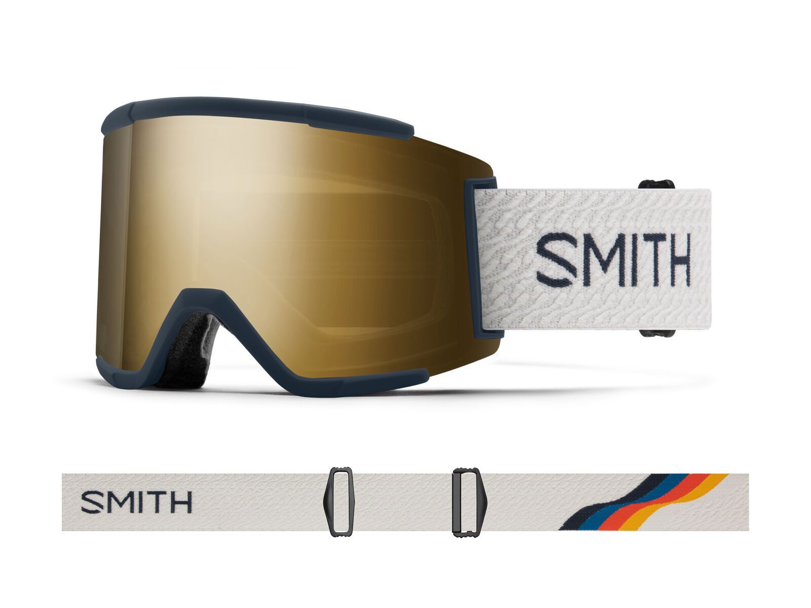 Smith Squad XL - ChromaPop Sun Black Gold Mir, french navy mod - Bild 2