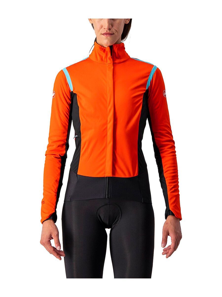 Castelli Alpha RoS 2 W Jacket, fiery red/celeste-matt blue - Bild 1