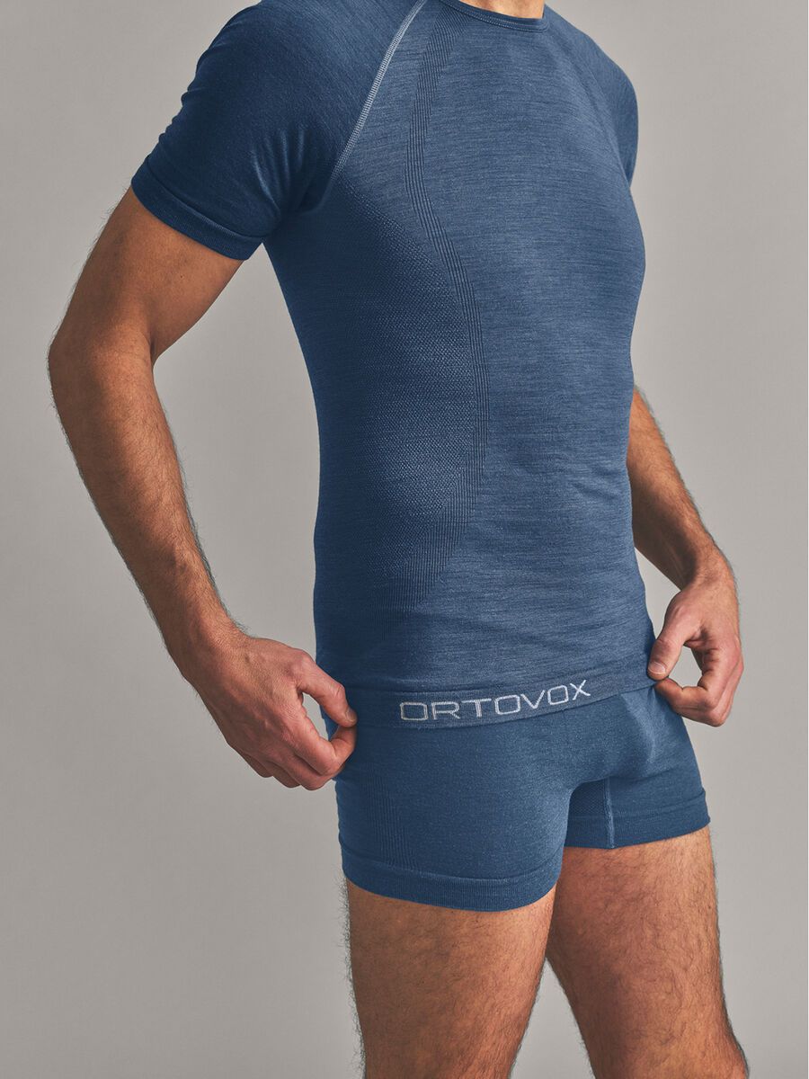 Ortovox 120 Merino Comp Light Short Sleeve M, light nunatak - Bild 5