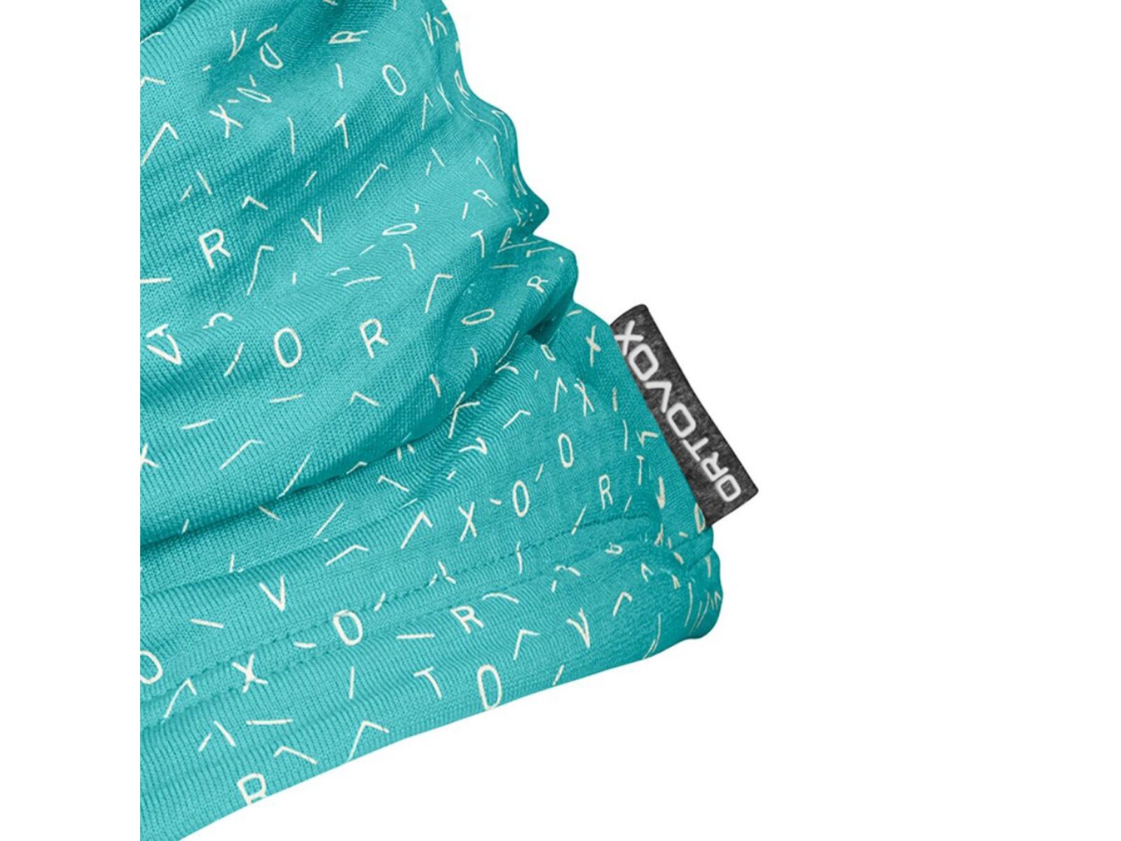 Ortovox Merino Fleece Light Grid Neckwarmer, ice waterfall - Bild 3