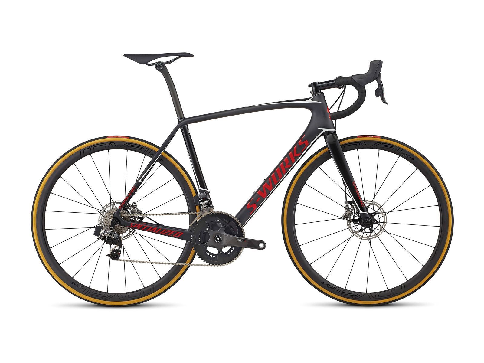 Specialized S-Works Tarmac Disc eTap, satin/gloss carbon/flo red/metallic white - Bild 1