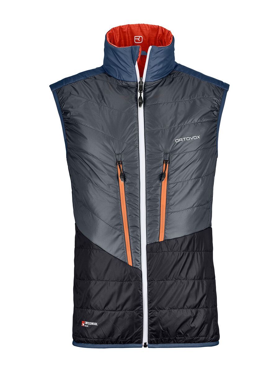 Ortovox Swisswool Light Piz Cartas Vest M, crazy orange blend - Bild 1