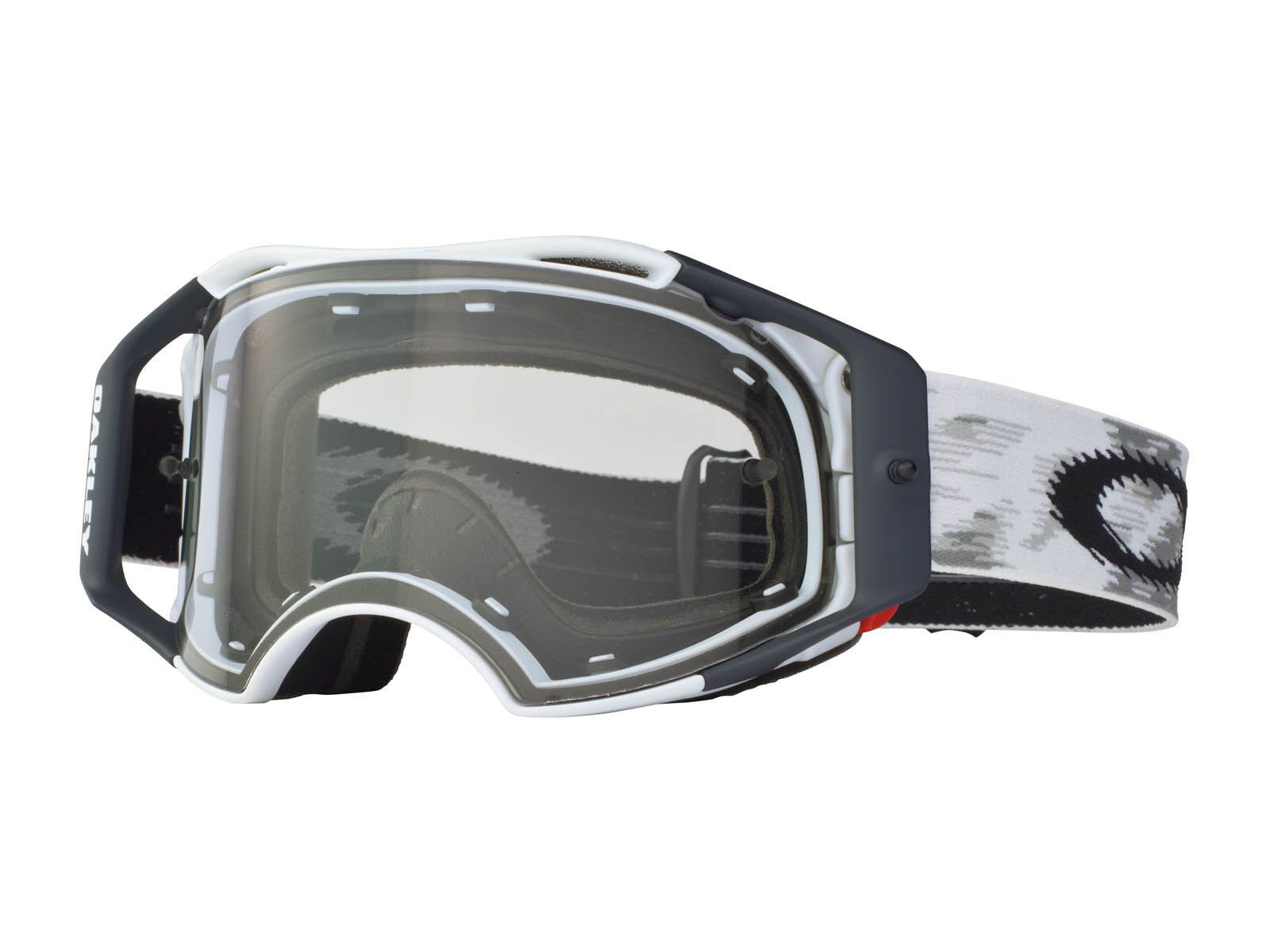 Oakley Airbrake MX, matte white speed/clear - Bild 1