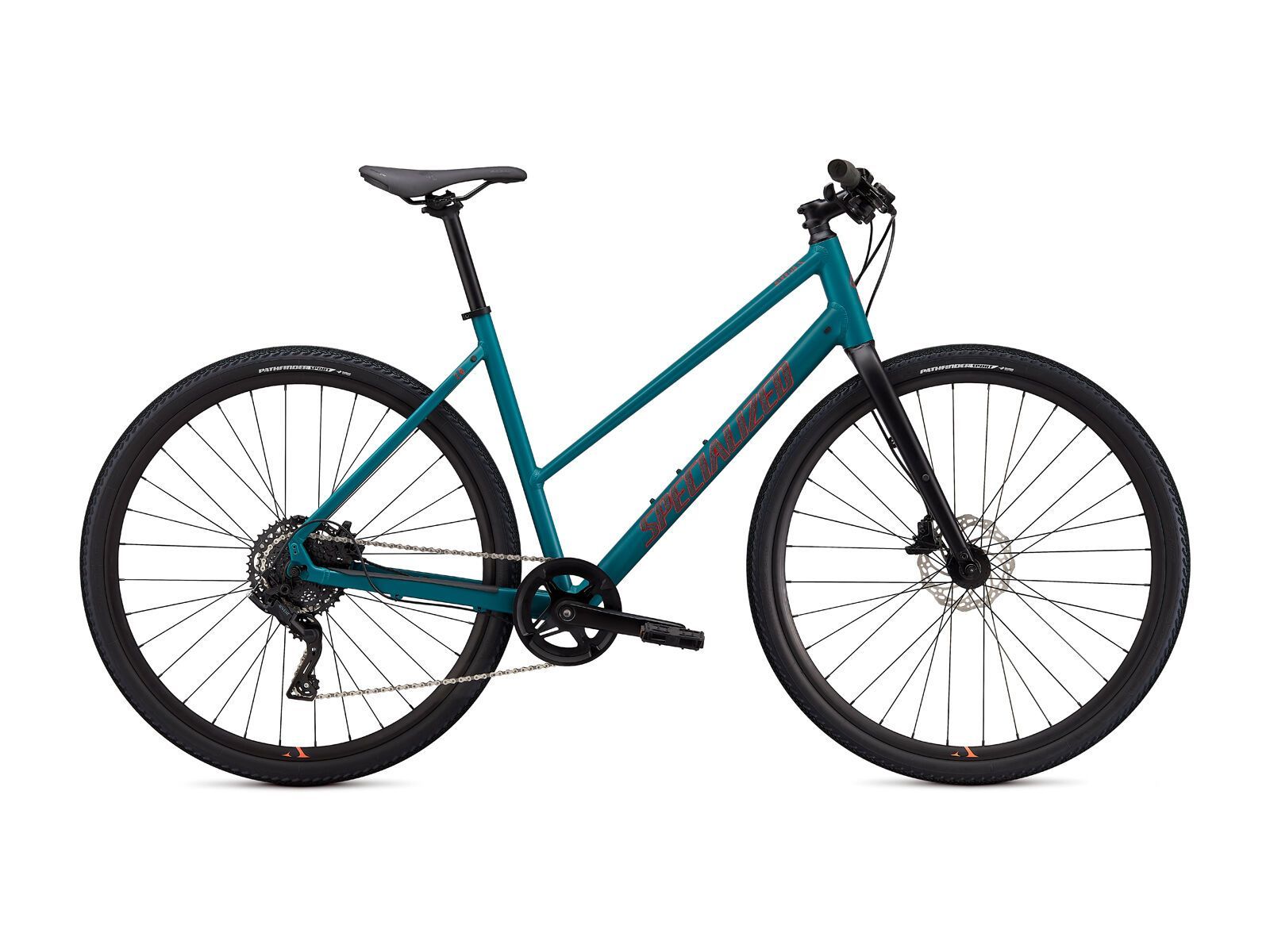 Specialized Sirrus X 2.0 Step-Through, dusty turquoise/rocket red/black reflective - Bild 1