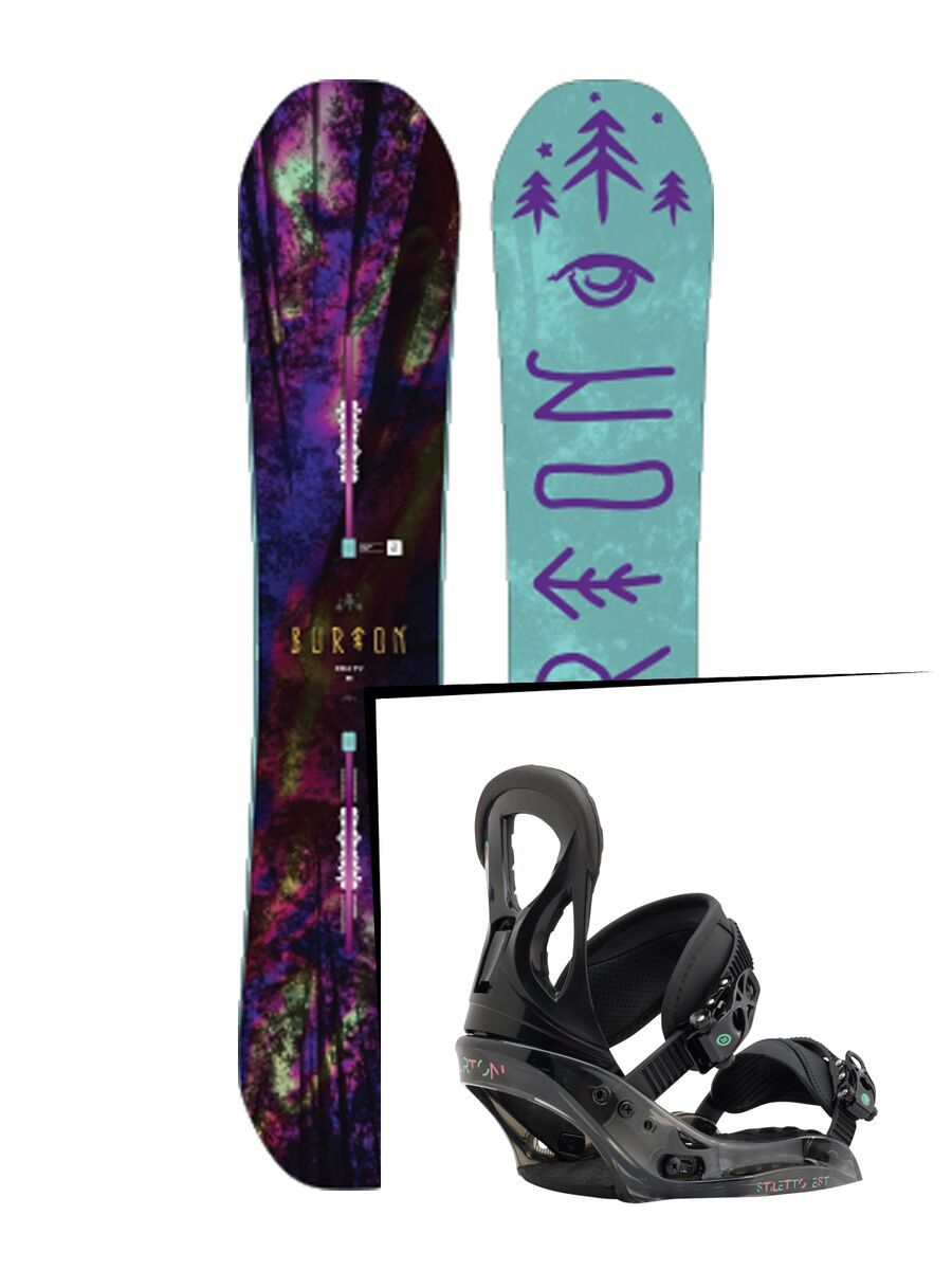Set: Burton Deja Vu Flying V 2017 +  Stiletto EST (1712942S) - Bild 1