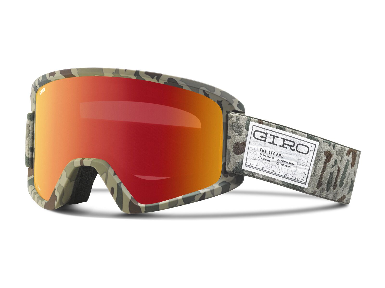 Giro Semi + Spare Lens, brown camo/amber scarlet+yellow - Bild 1