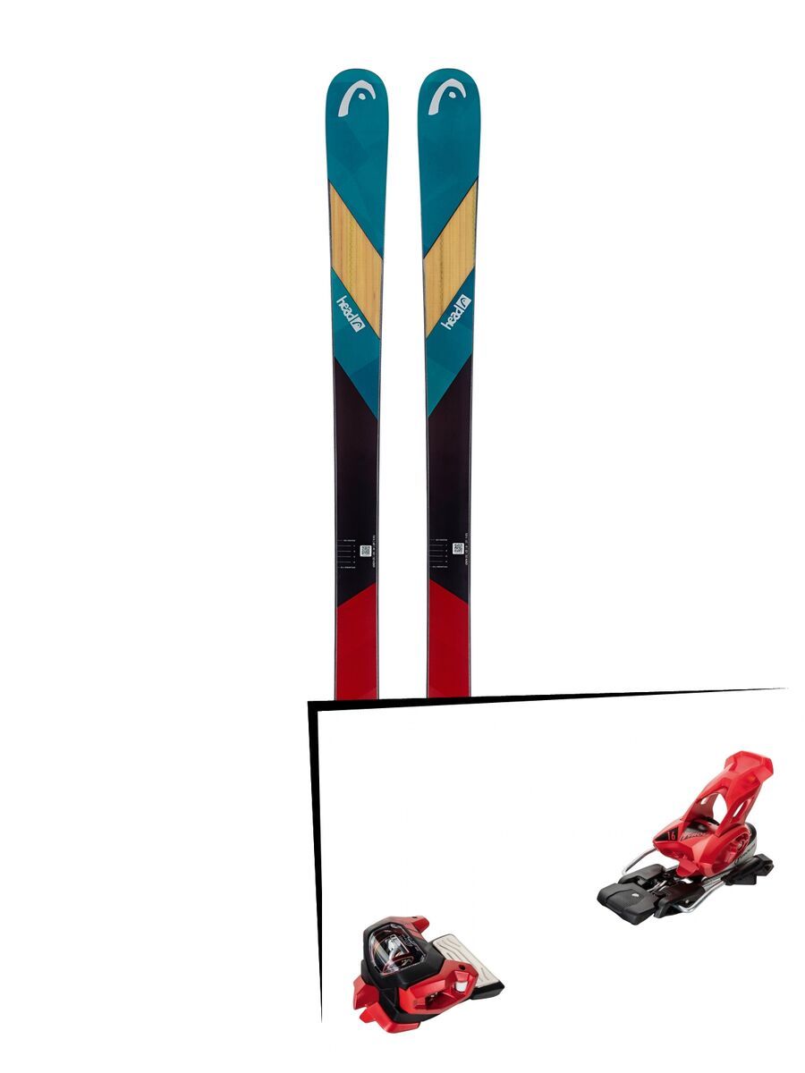 Set: Head Caddy 2019 + Tyrolia Attack² 16 GW red - Bild 1