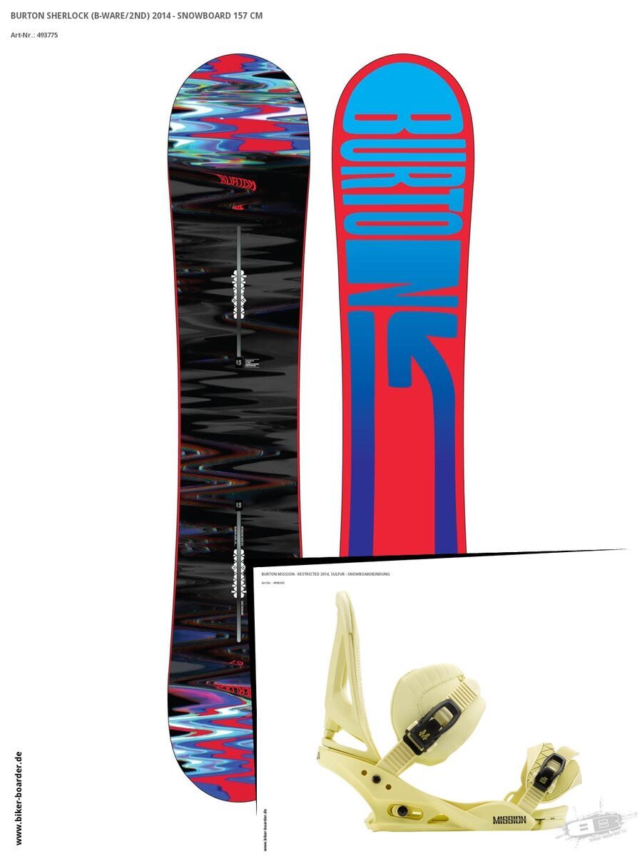 Set: Burton Sherlock  +  Mission - Restricted (494016S) - Bild 1
