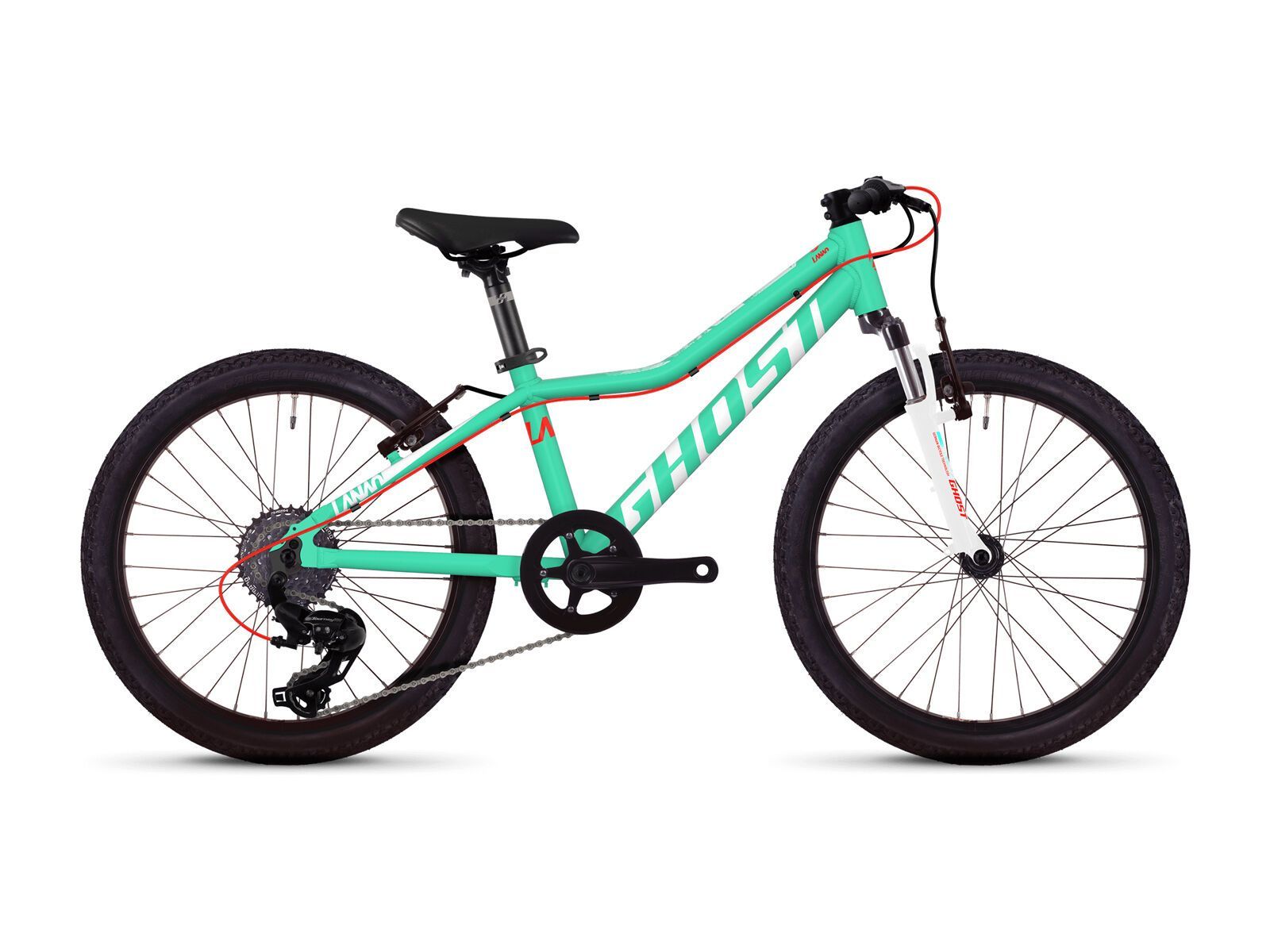 Ghost Lanao 2.0 AL, jade blue/star white/neon red - Bild 1