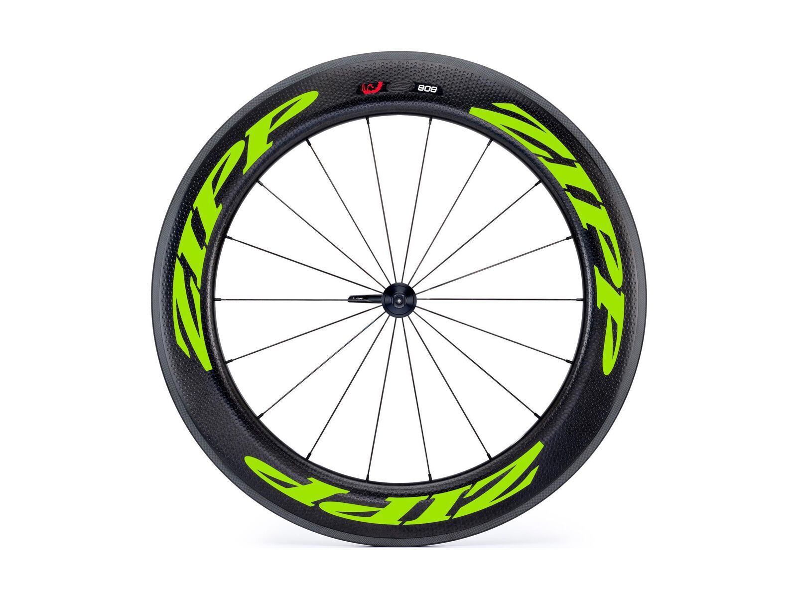Zipp 808 Firecrest Carbon Clincher, schwarz/grün - Bild 1