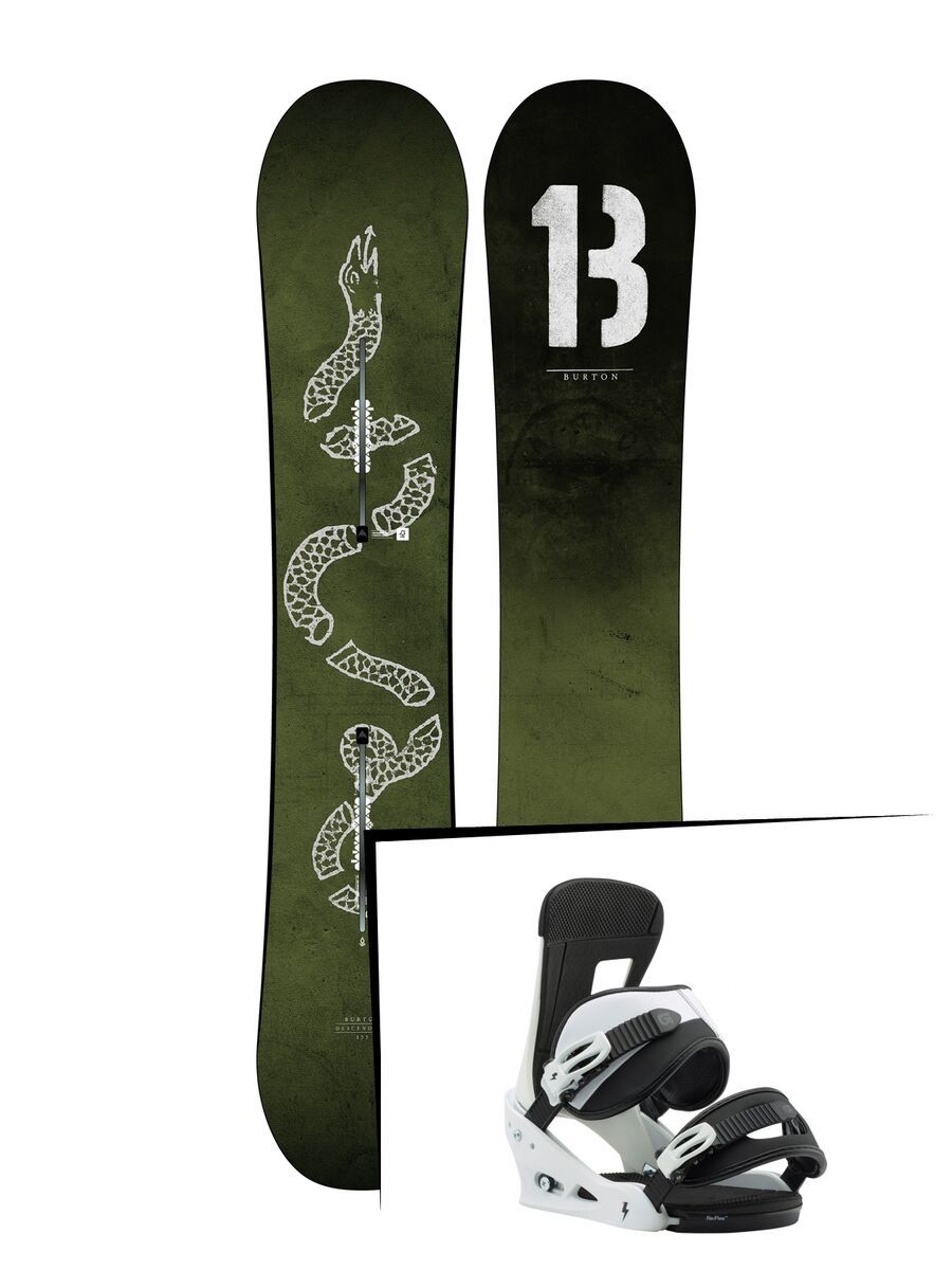 Set: Burton Descendant 2019 + Burton Freestyle white/black - Bild 1