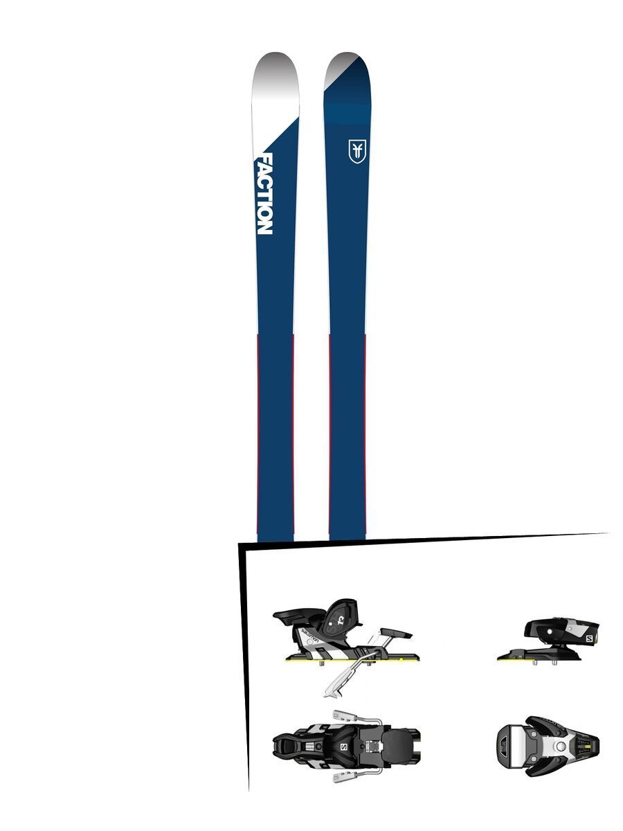 Set: Faction Candide 1.0 2018 + Salomon STH2 WTR 13 black/white - Bild 1