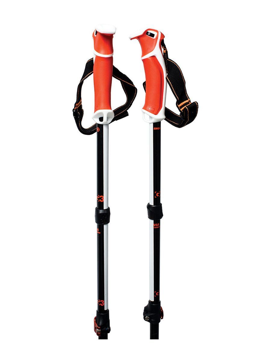 G3 Via Carbon Poles Long (115-145 cm), black/white - Bild 4