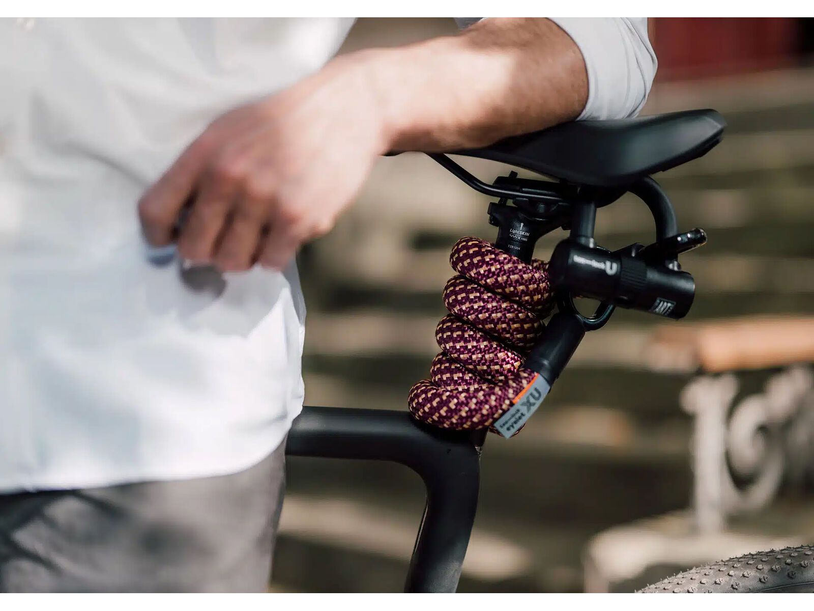 Tex-Lock Eyelet M 120 cm + U-Lock, chateau red - Bild 4