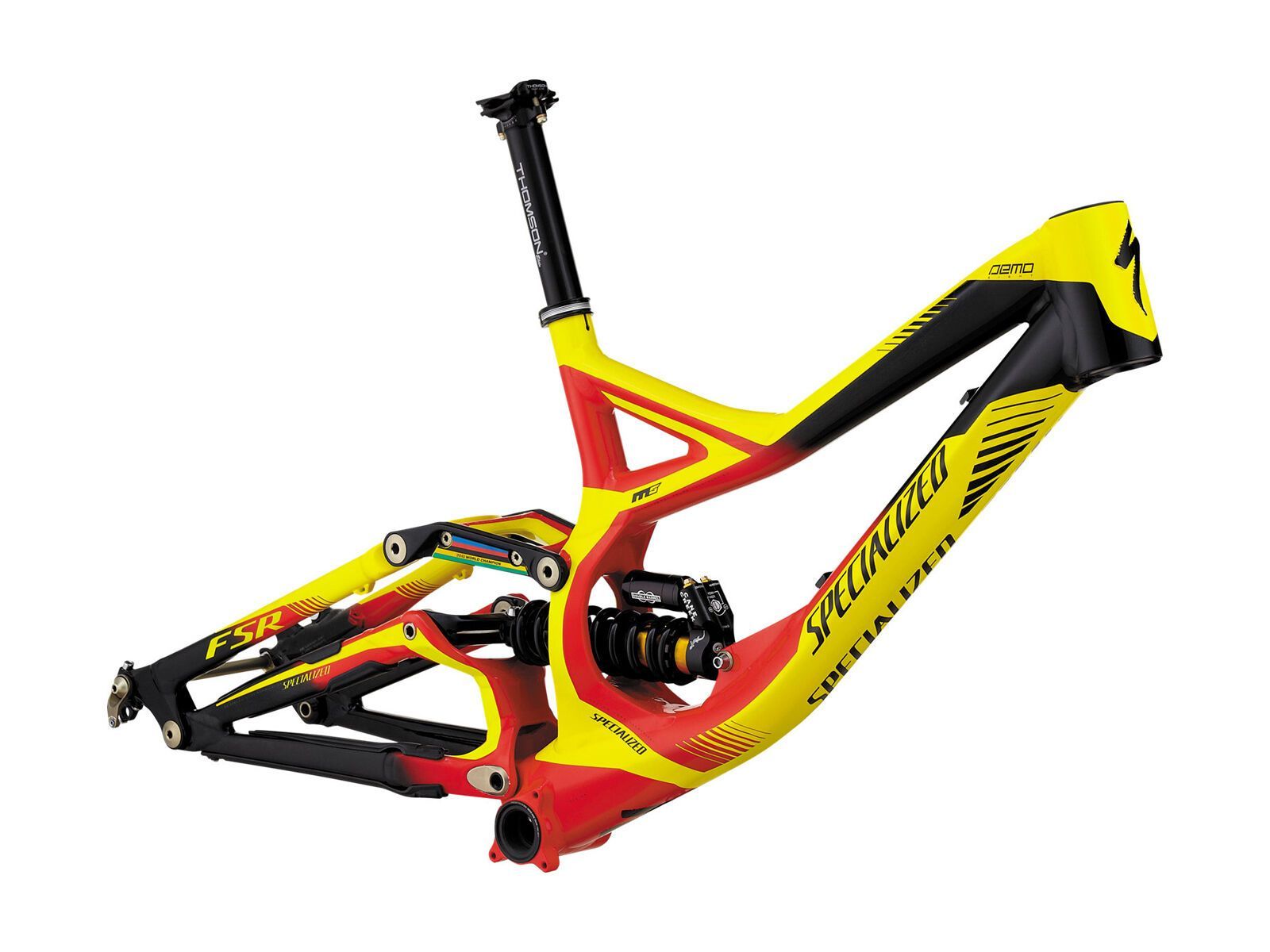 Specialized Demo 8 FSR Frame, gloss flo red/yellow/black - Bild 1