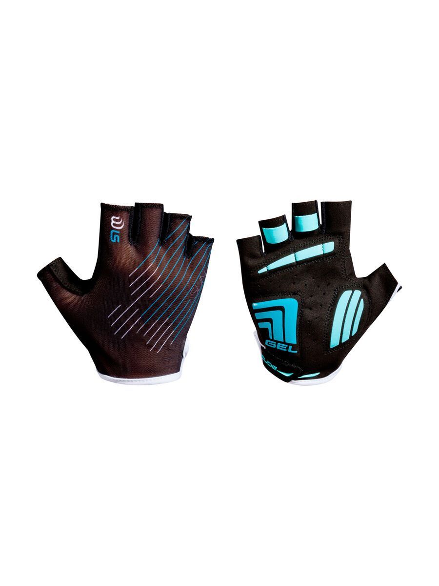 Cube Natural Fit WLS Handschuhe Sun Kurzfinger, black´n´baby blue - Bild 1