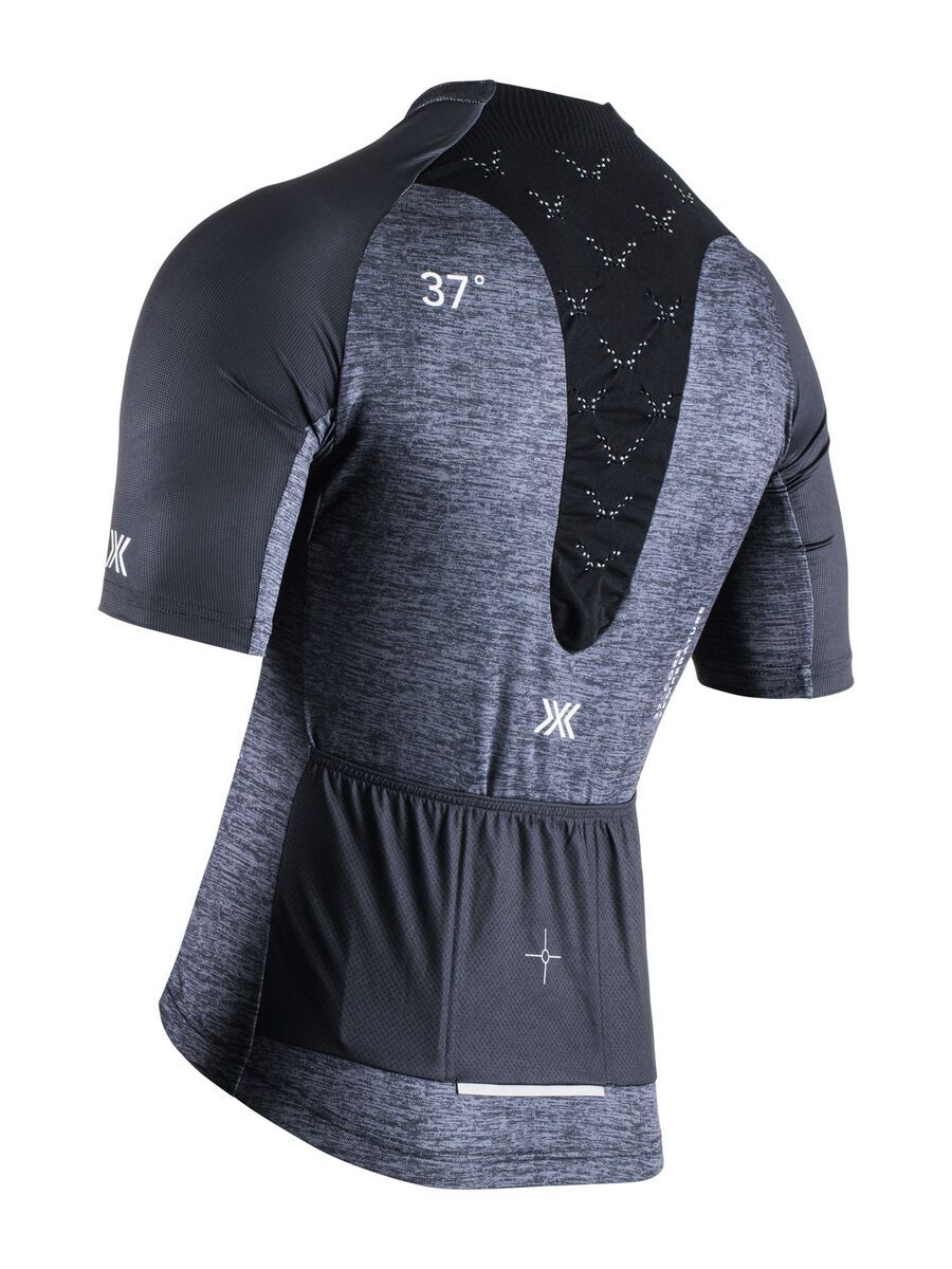 X-Bionic Corefusion Men's Cycling Short Sleeve Merino Jersey, opal black melange - Bild 2