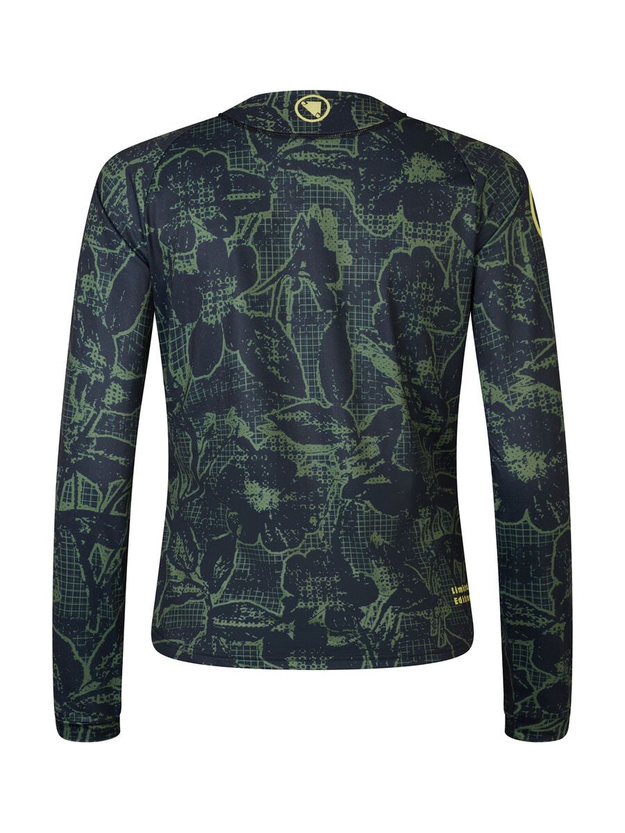 Endura Damen LTD Floral Printed T-Shirt (Langarm), schwarz - Bild 2