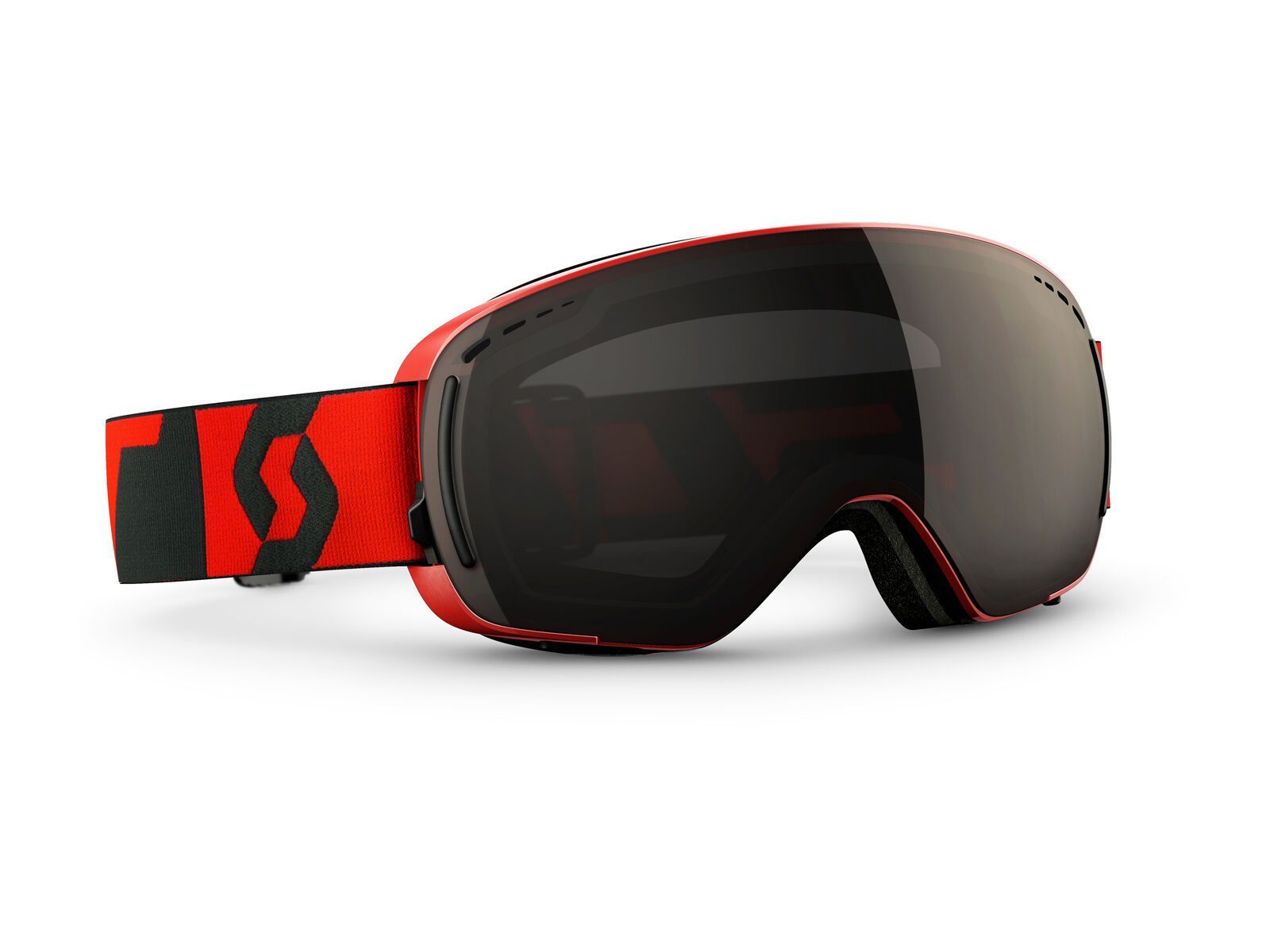 Scott LCG Compact + Spare Lens, neon red/solar black chrome - Bild 1