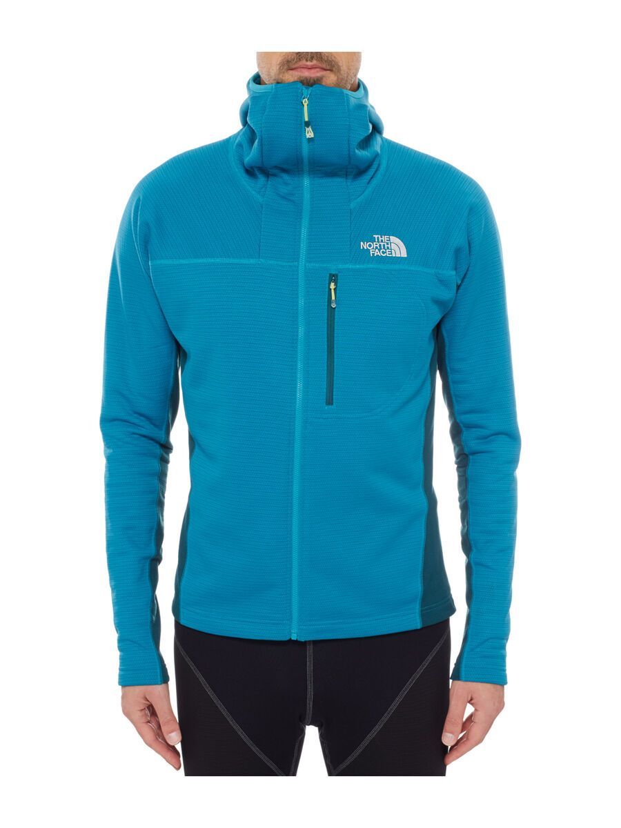 The North Face Mens Super Flux Hoodie Jacket, enamel blue/depth green - Bild 2